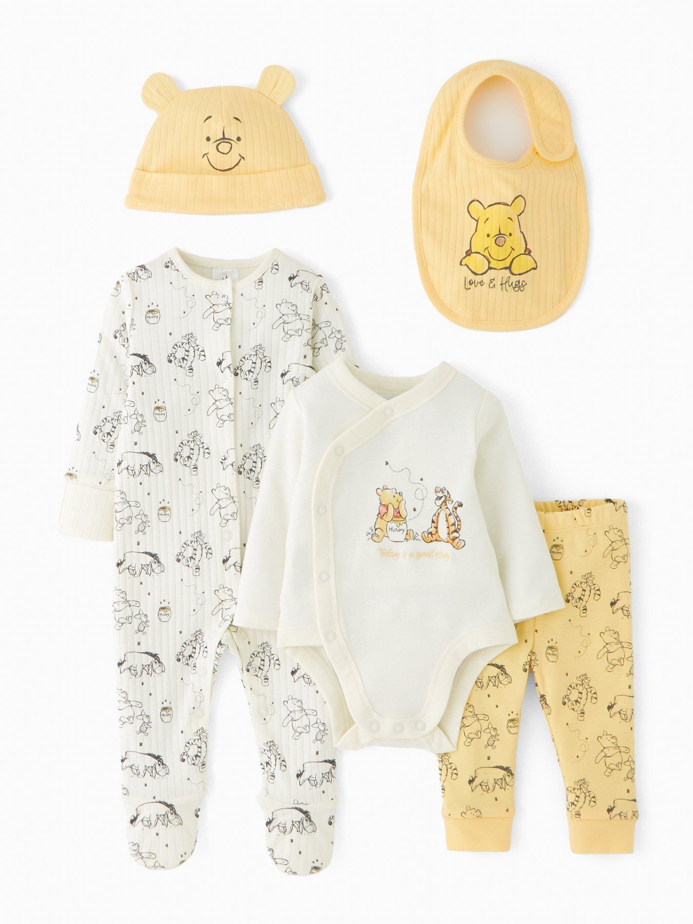 Winnie The Pooh Disney Winne The Pooh 5 Piece Baby Gift Set - Cream
