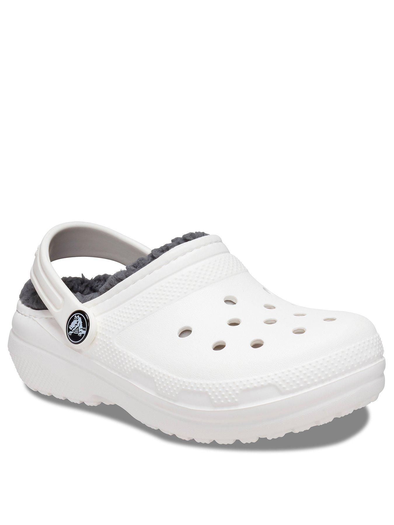 crocs-junioryouth-classic-lined-clogs-whitestillFront