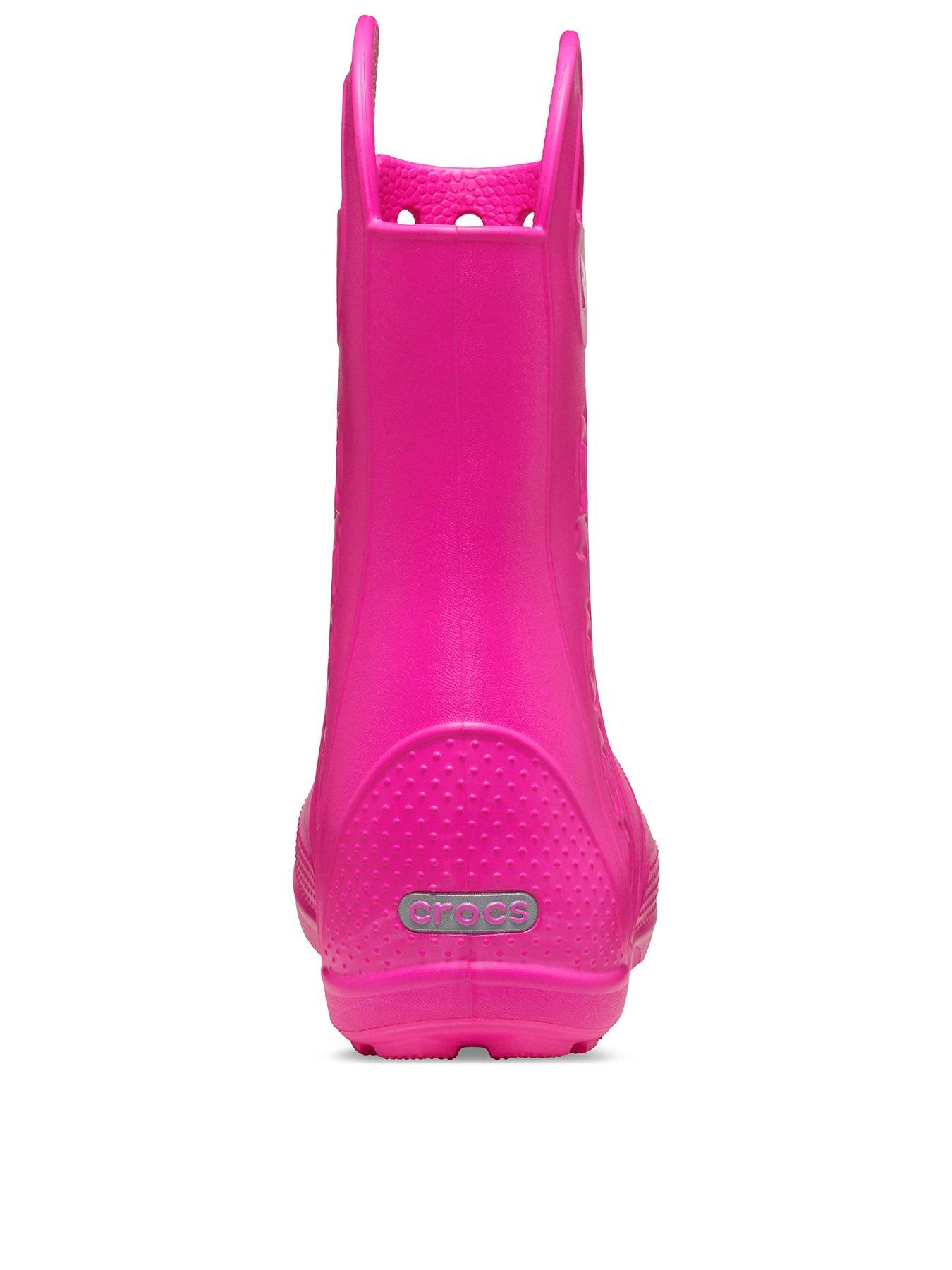 Image 3 of 5 of Crocs Toddler Handle It Rain Boot - Pink Crush