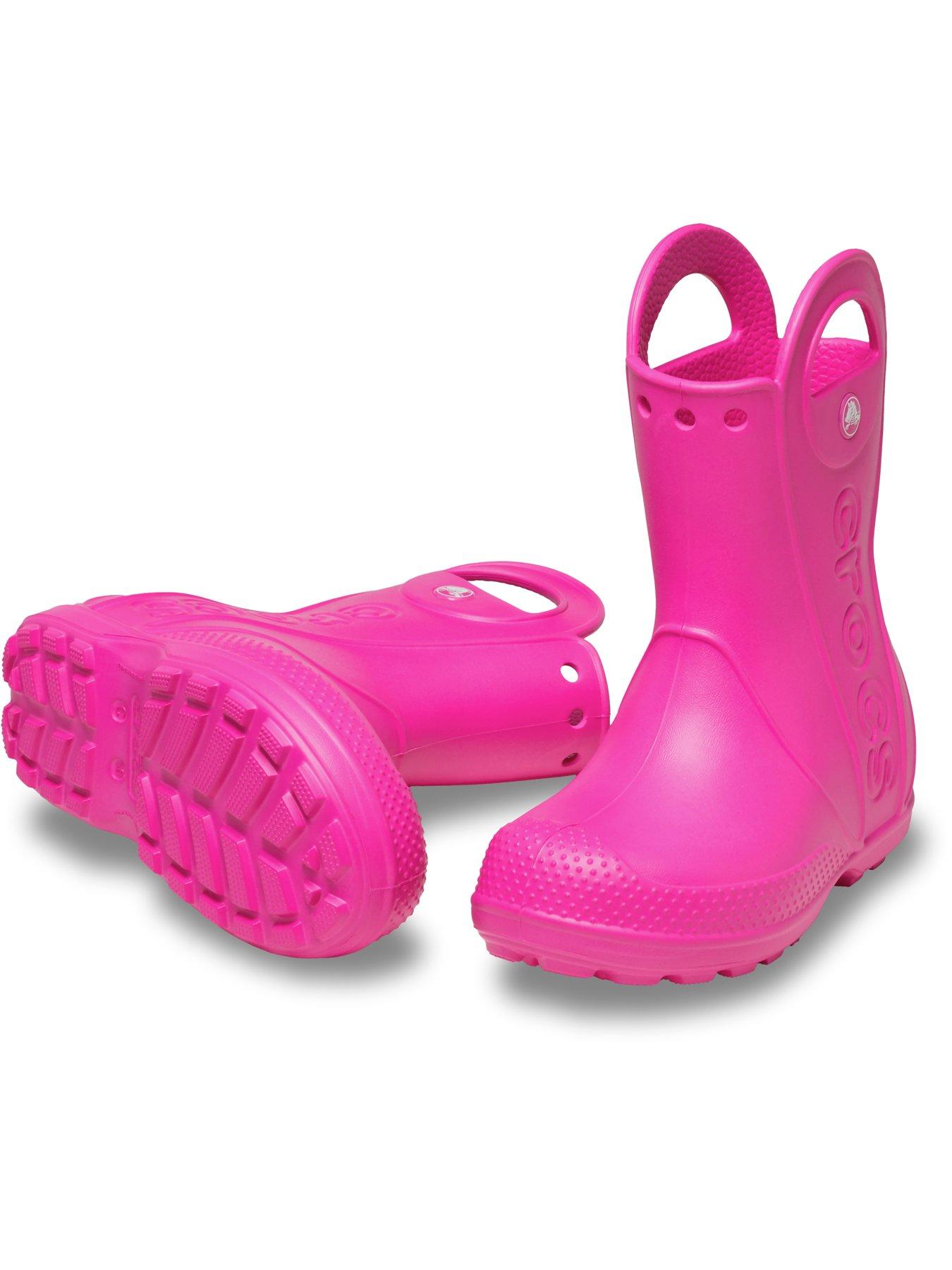 Image 5 of 5 of Crocs Toddler Handle It Rain Boot - Pink Crush