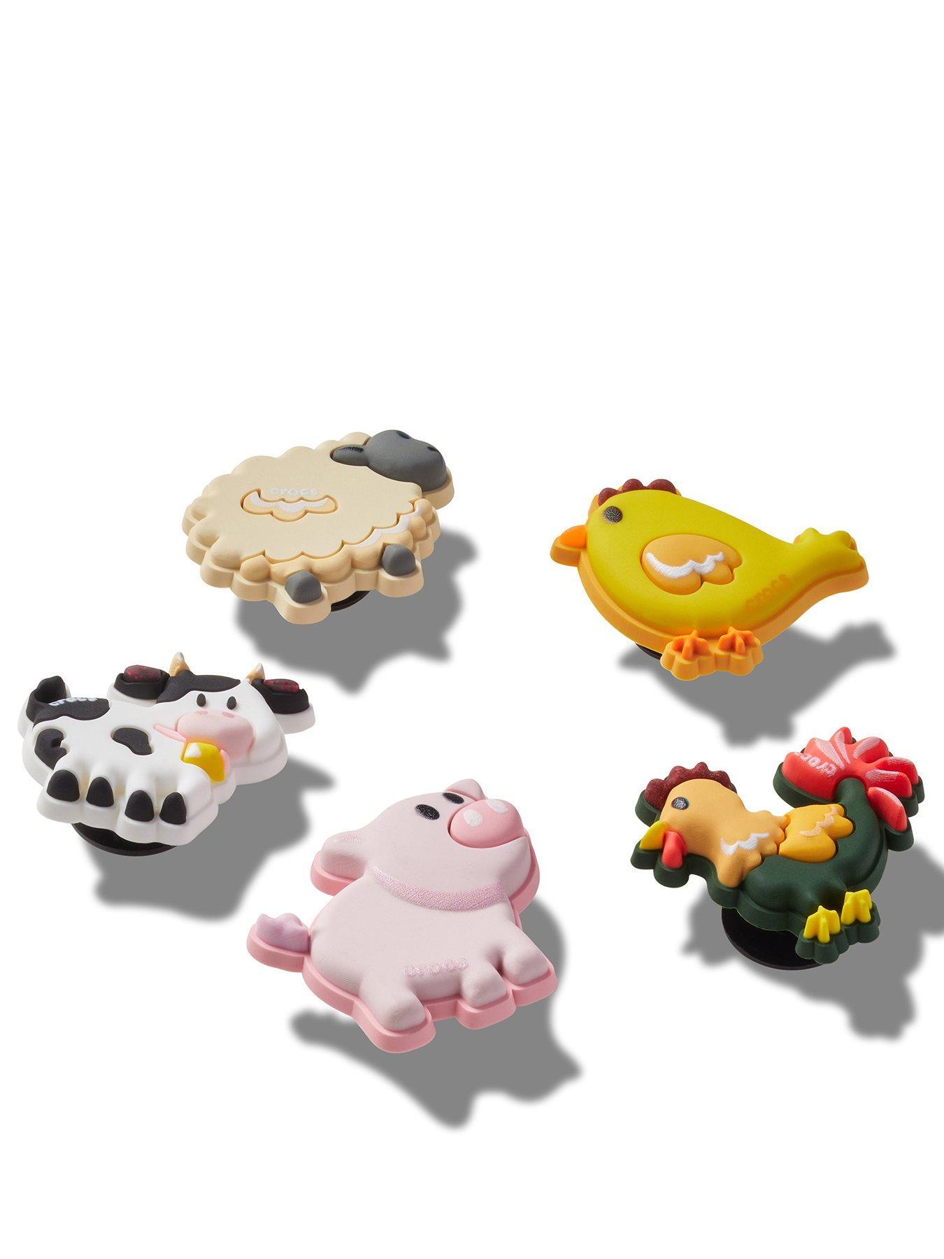 Image 3 of 4 of Crocs 5 Pack Farm Friend Animals Jibbitz - Multi