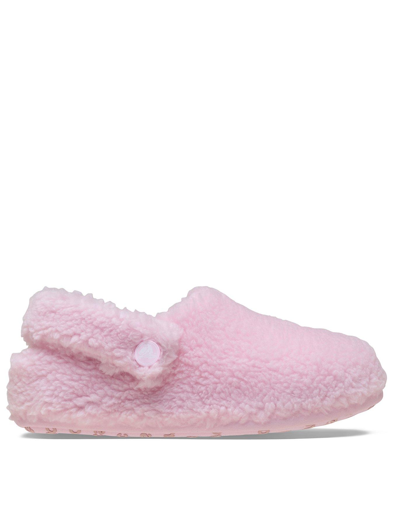 Crocs Infant / Junior Classic Cozzzy Slippers - Pink