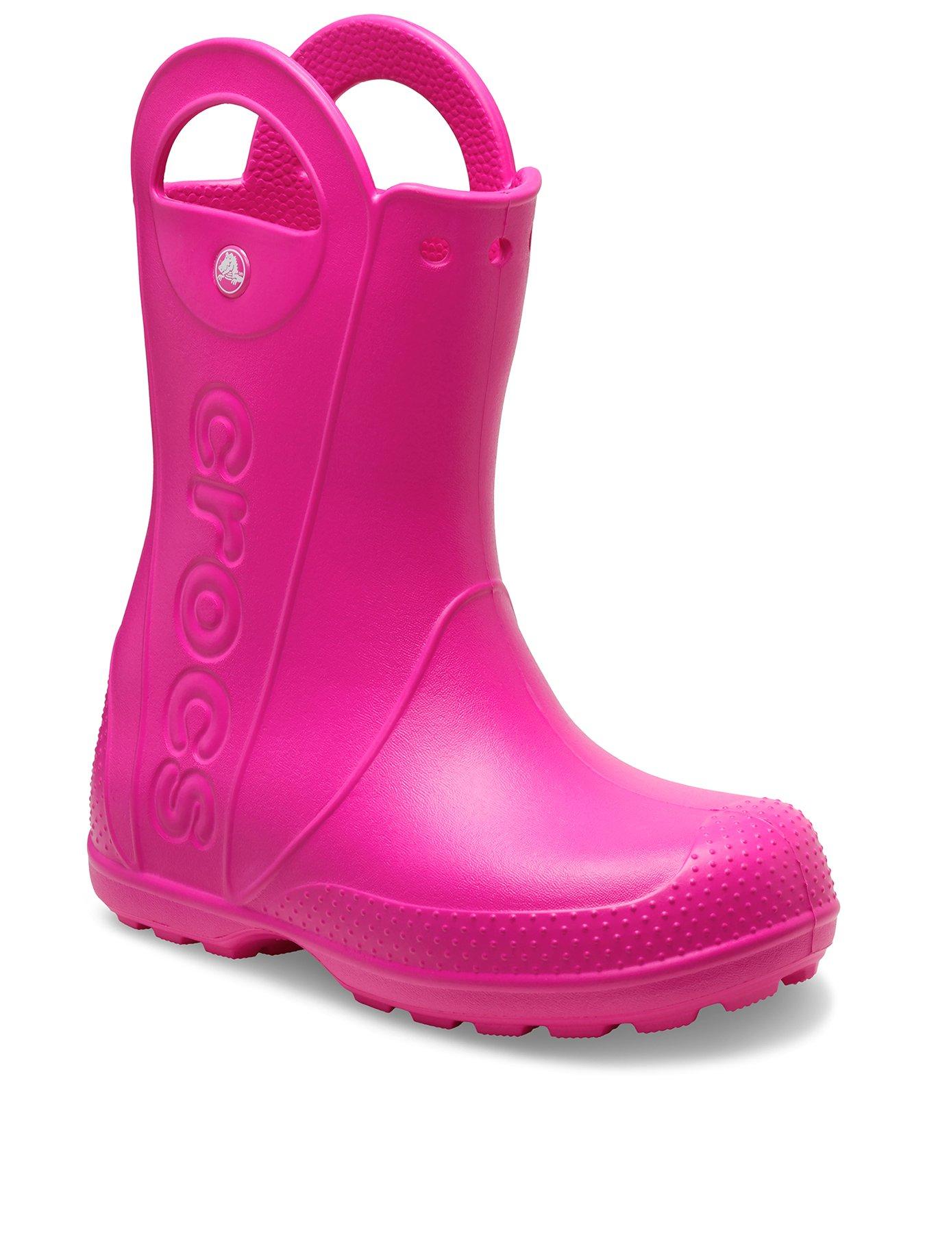 Image 2 of 5 of Crocs Kids Handle It Rain Boot - Pink Crush