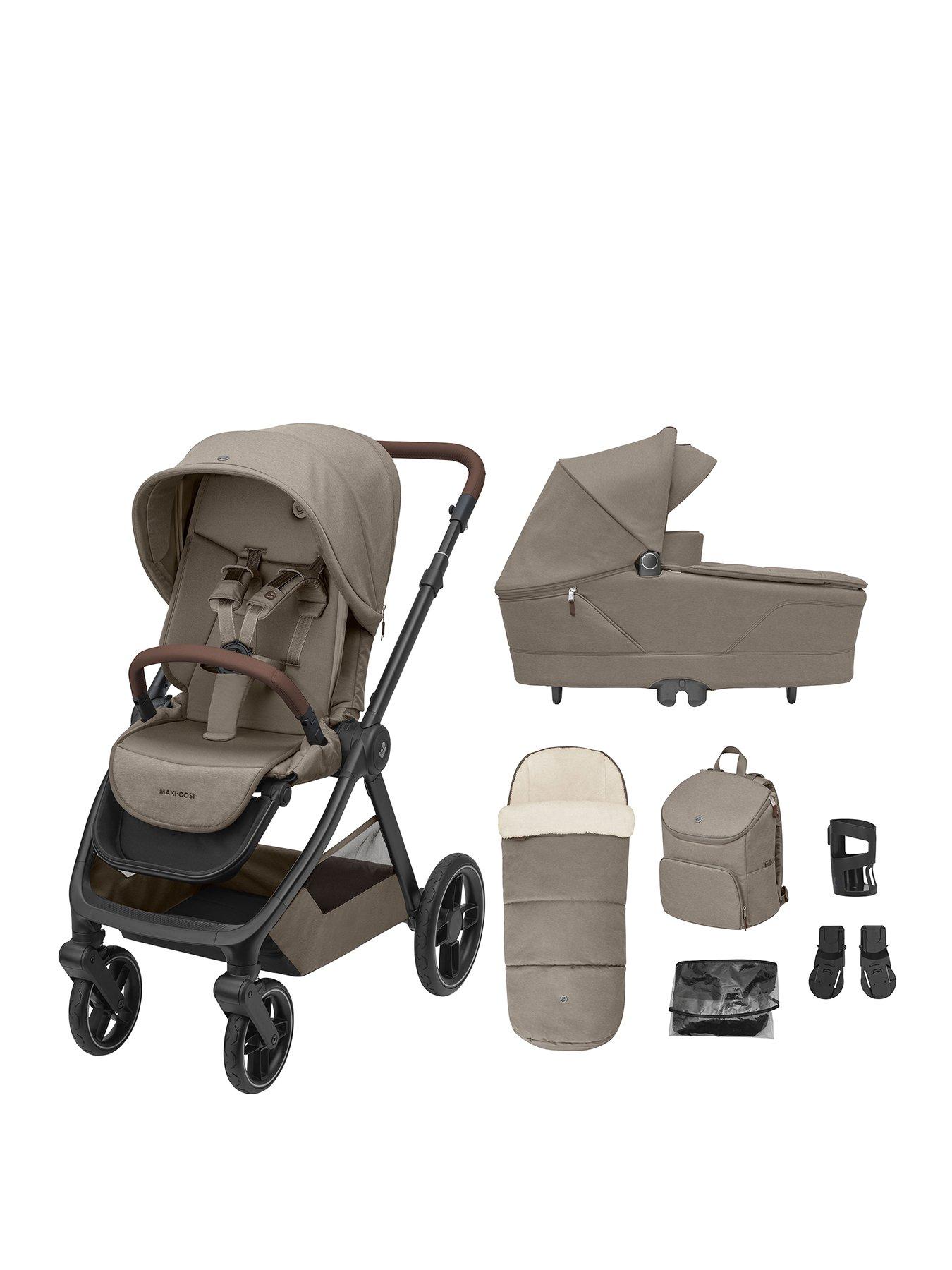Maxi-Cosi Oxford + Essential Pushchair Bundle - Twillic Truffle