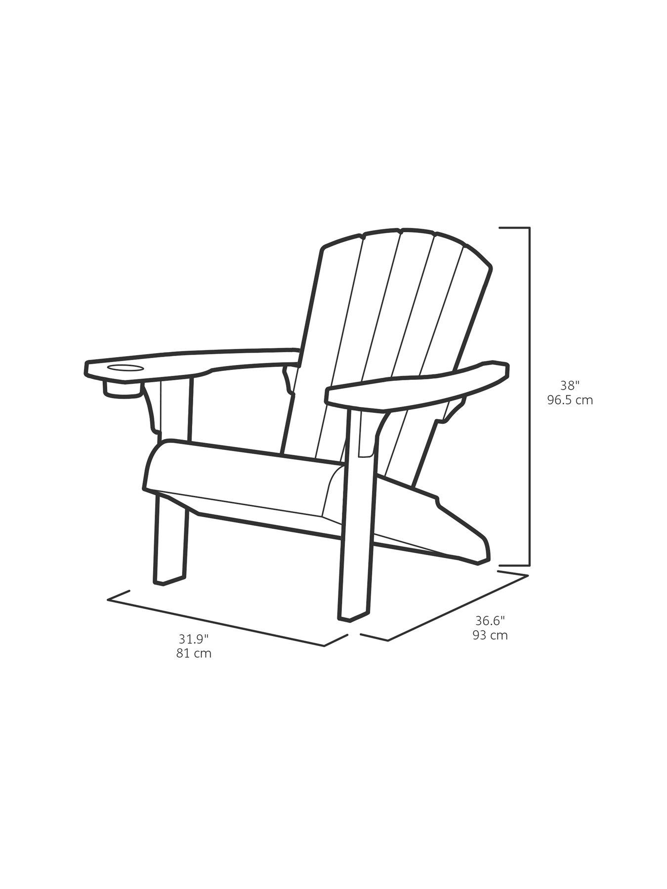 Image 6 of 6 of Keter Alpine Adirondack Chair