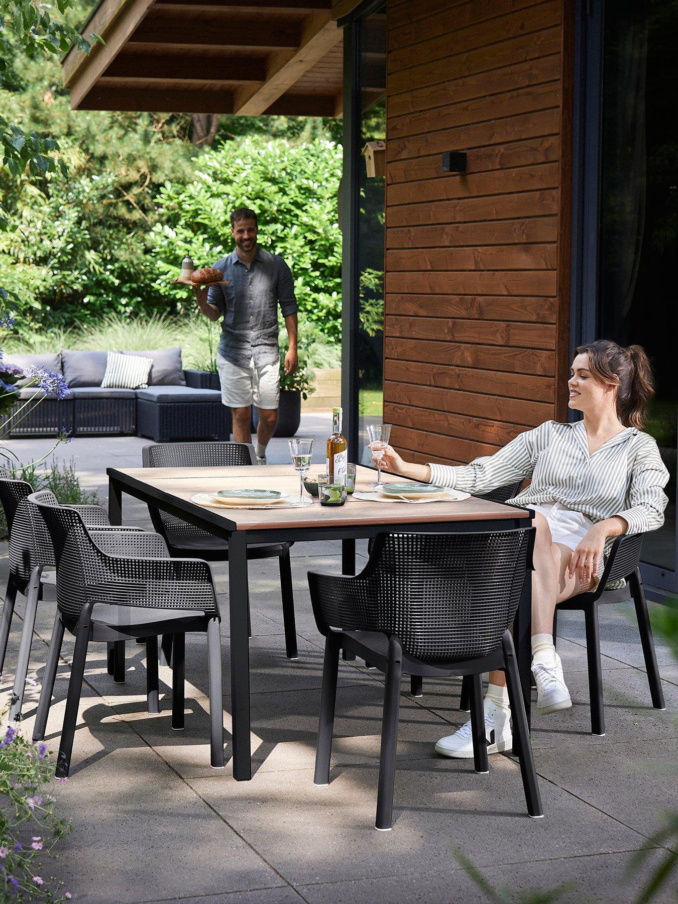 Image 1 of 6 of Keter Porto Table Wth 6 Elisa Chairs