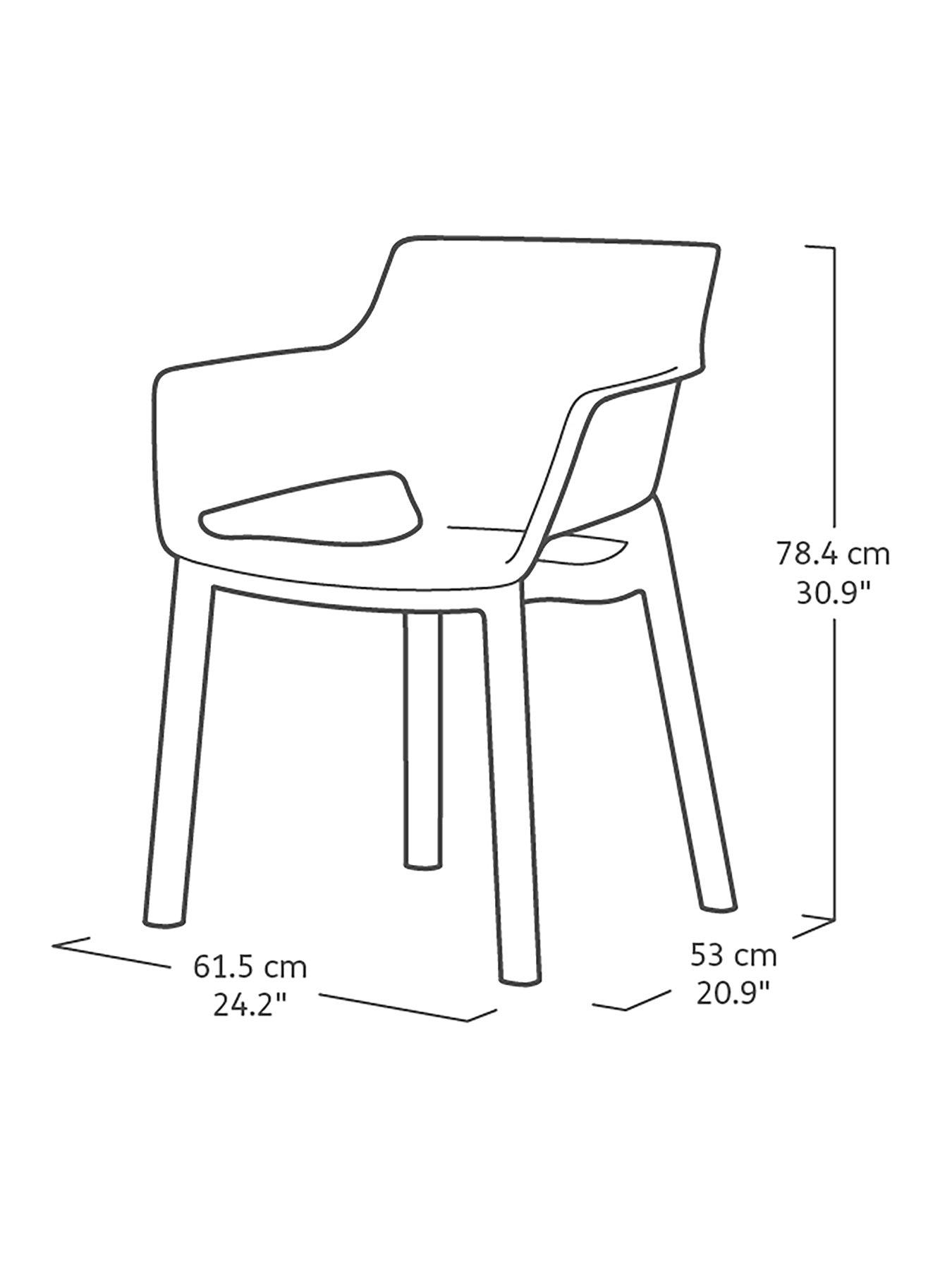 Image 5 of 6 of Keter Porto Table Wth 6 Elisa Chairs