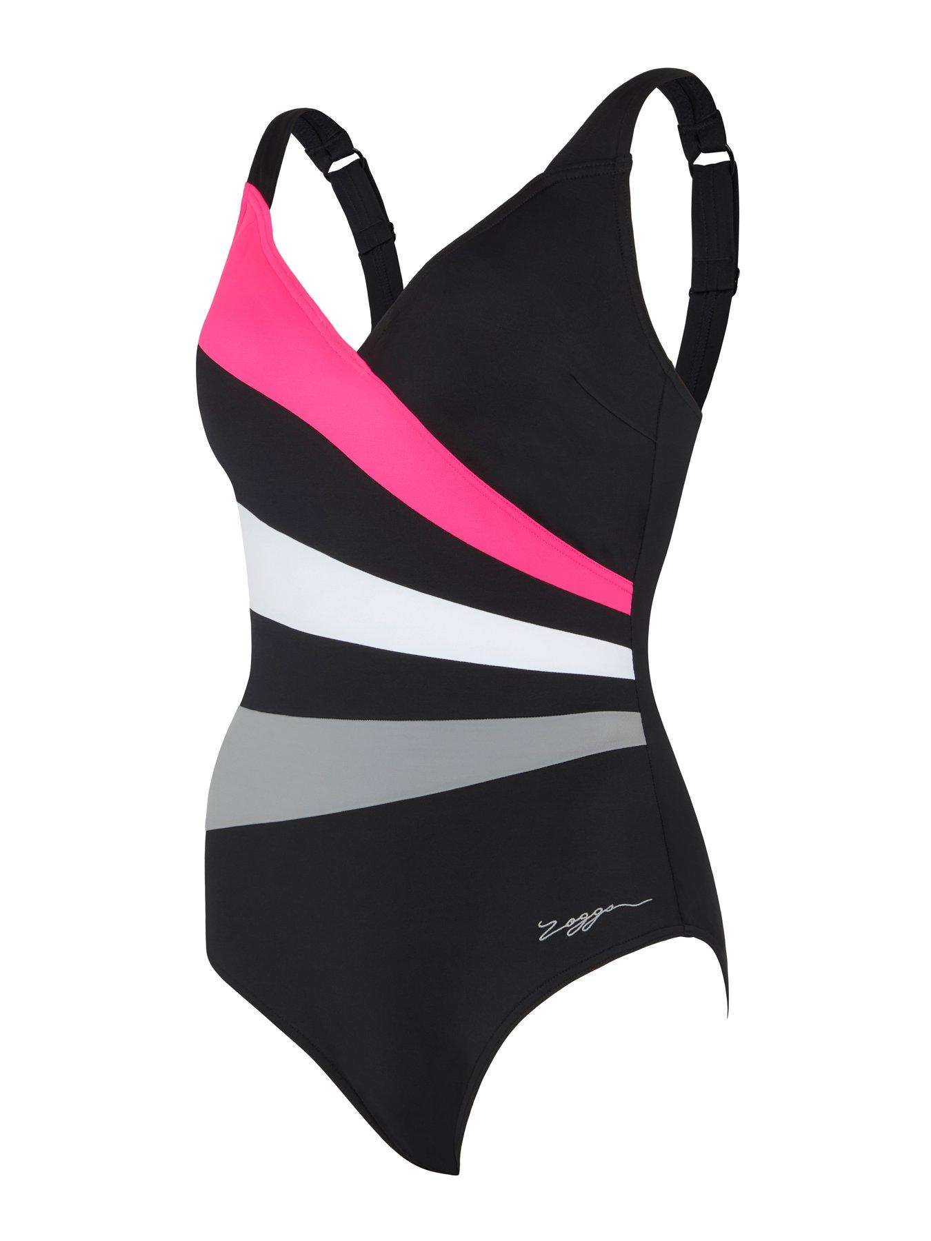 zoggs-womens-safari-wrap-panel-classicback-swimsuit-blackoutfit