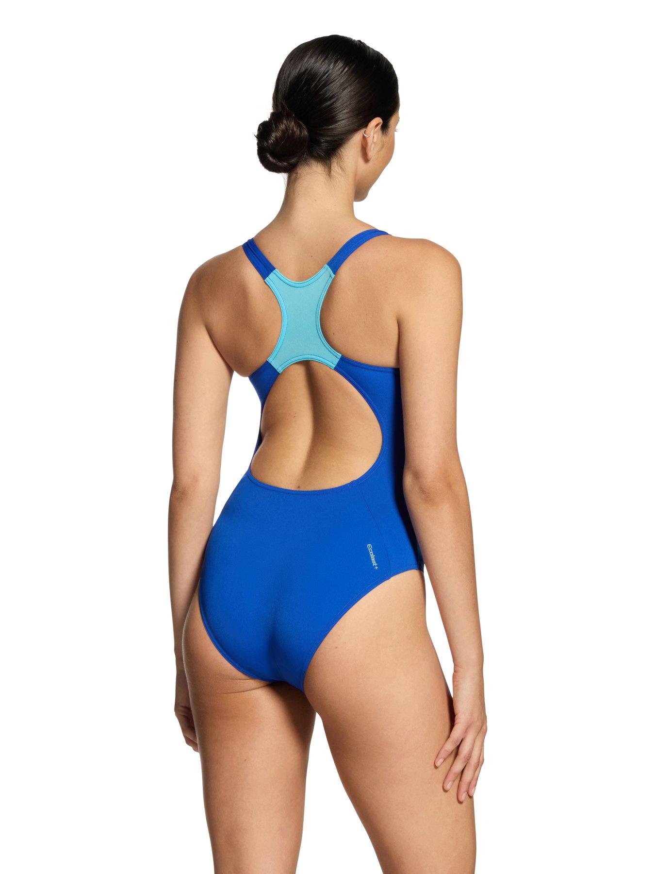 Image 2 of 5 of Zoggs Women's Training Spinal Powerback Swimsuit - Blue