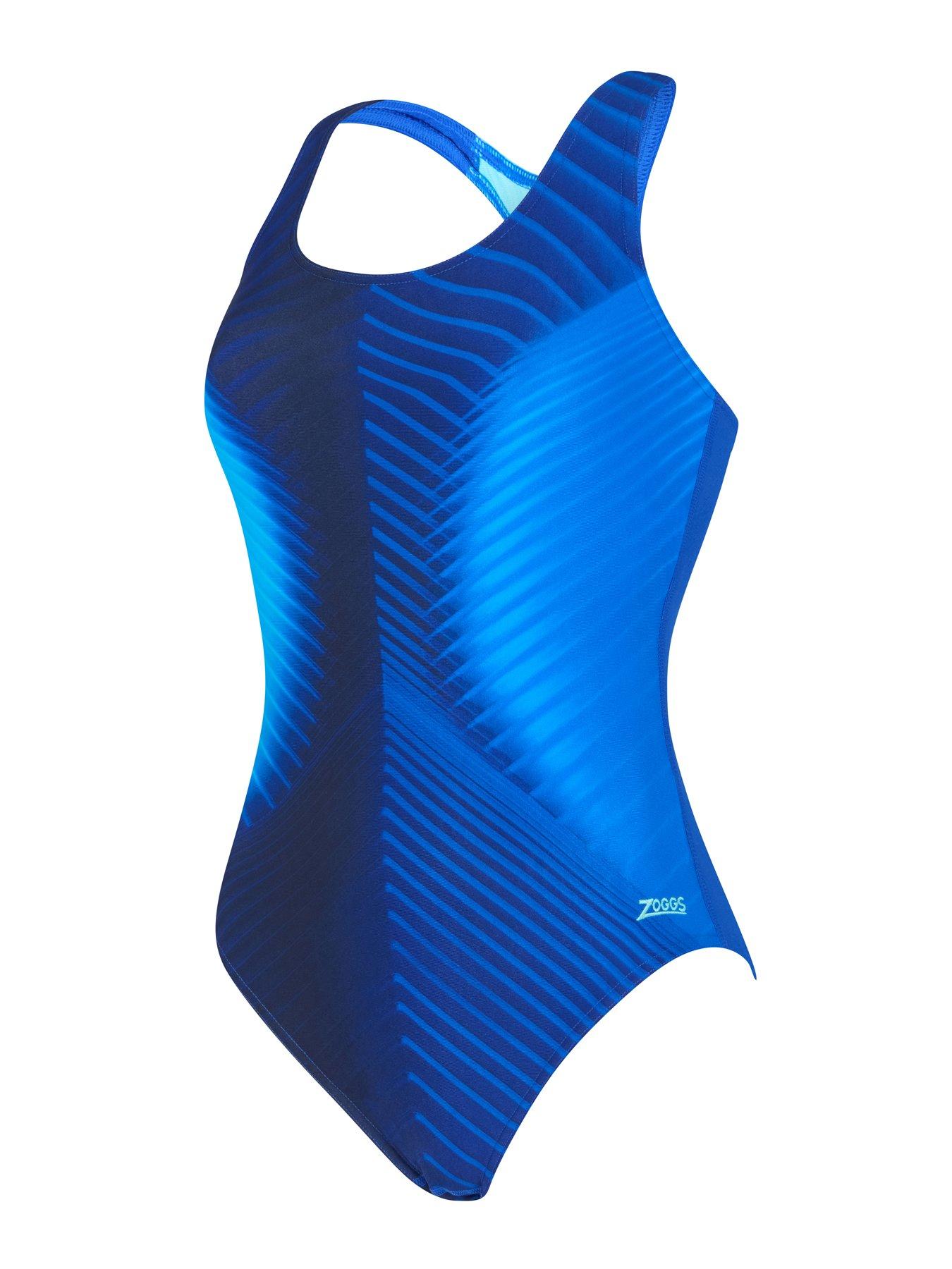 Image 3 of 5 of Zoggs Women's Training Spinal Powerback Swimsuit - Blue