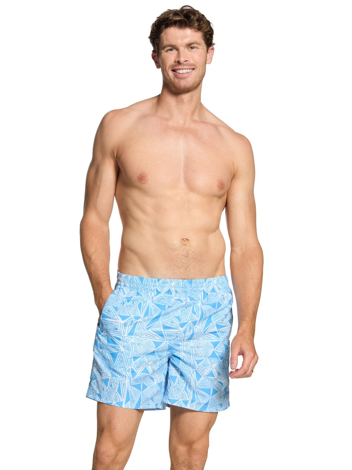 Zoggs Men's Geometric 16 Inch Water Shorts - Blue