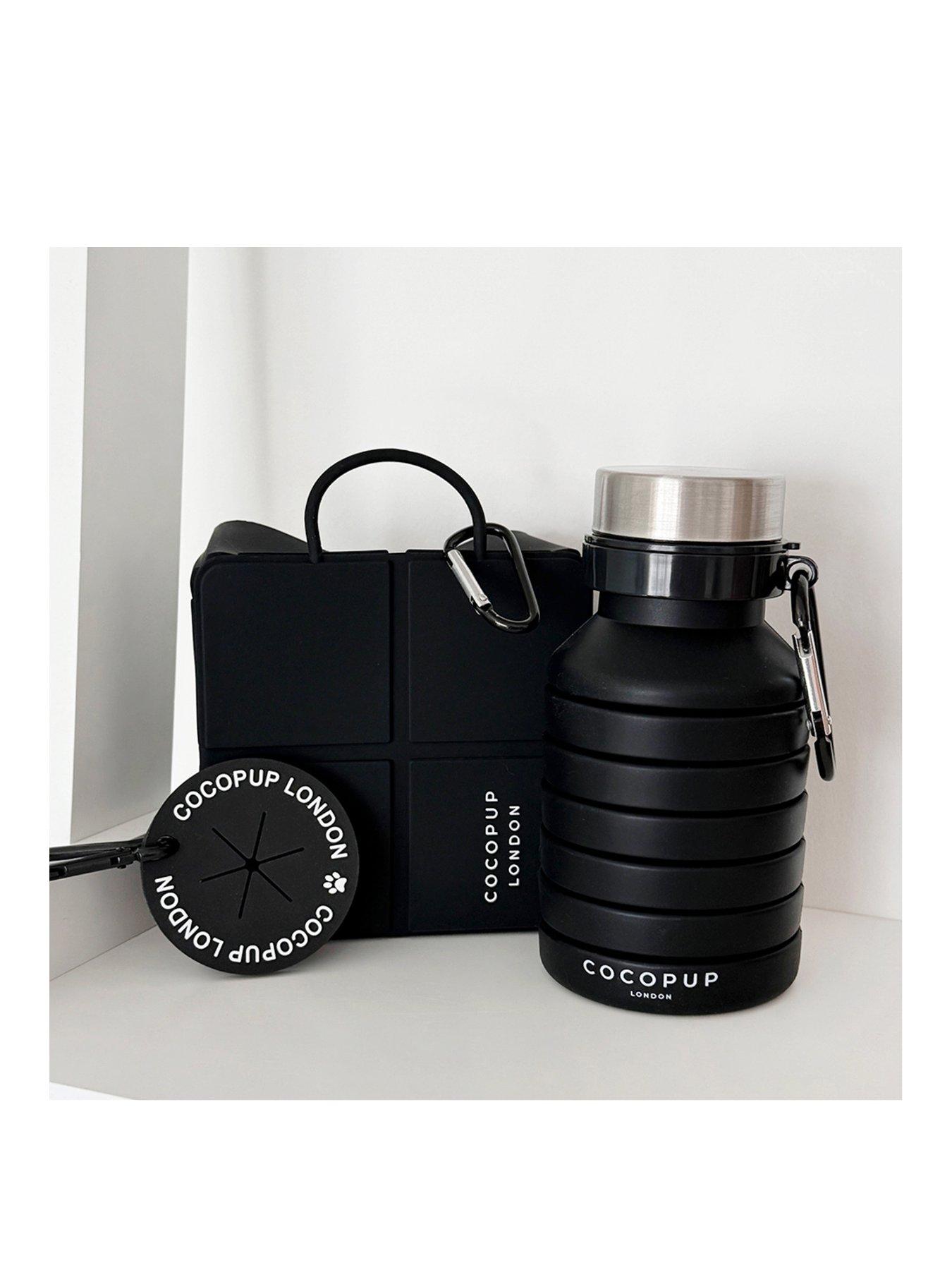 Image of Cocopup Travel Bundle - Black Water Bottle, Poop Pocket, Foldable Bowl