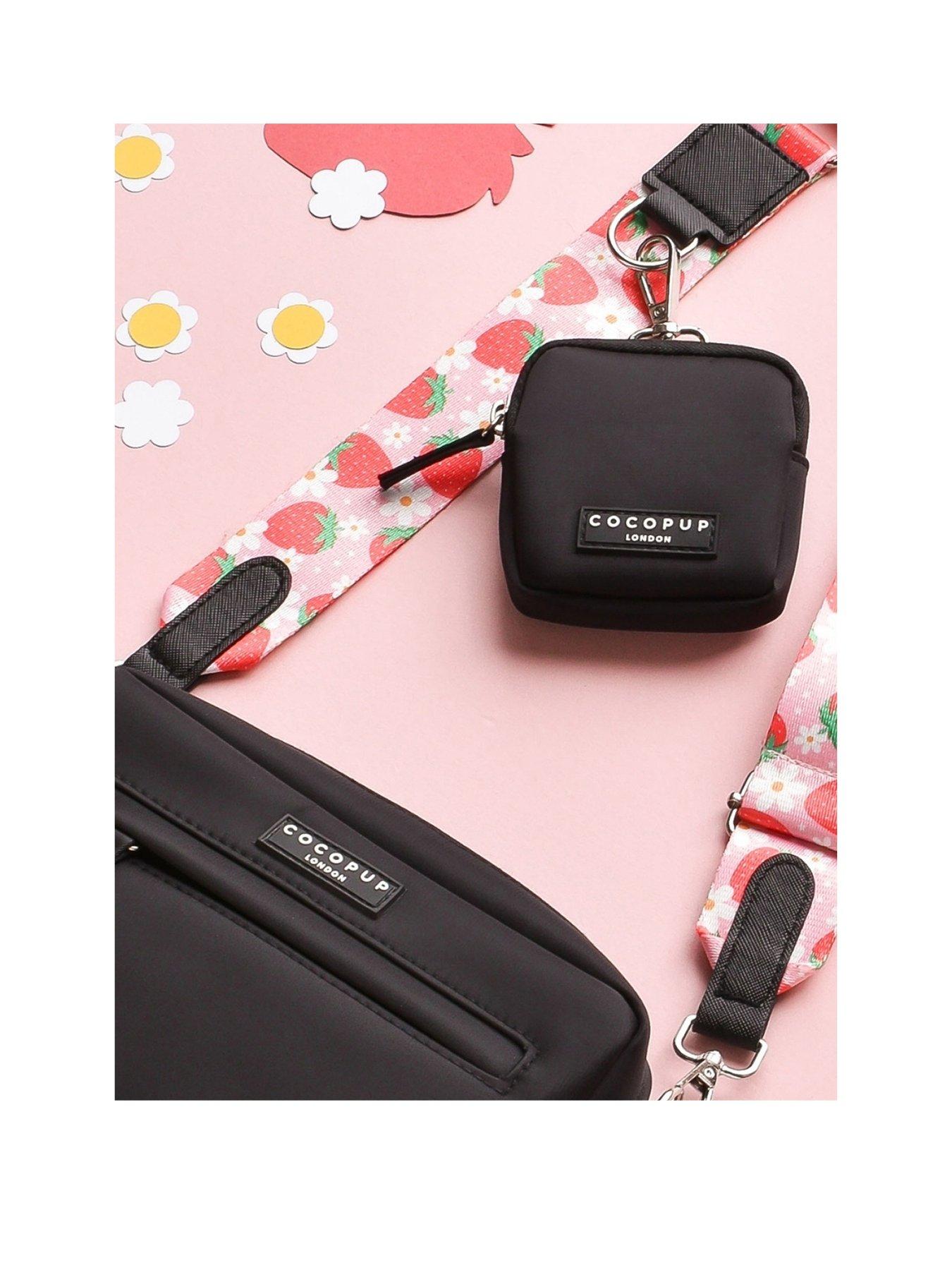 Image 2 of 2 of Cocopup Black Dog Walking Bag Bundle - Pupberry Fields -Bag, Treat Pouch and Strap