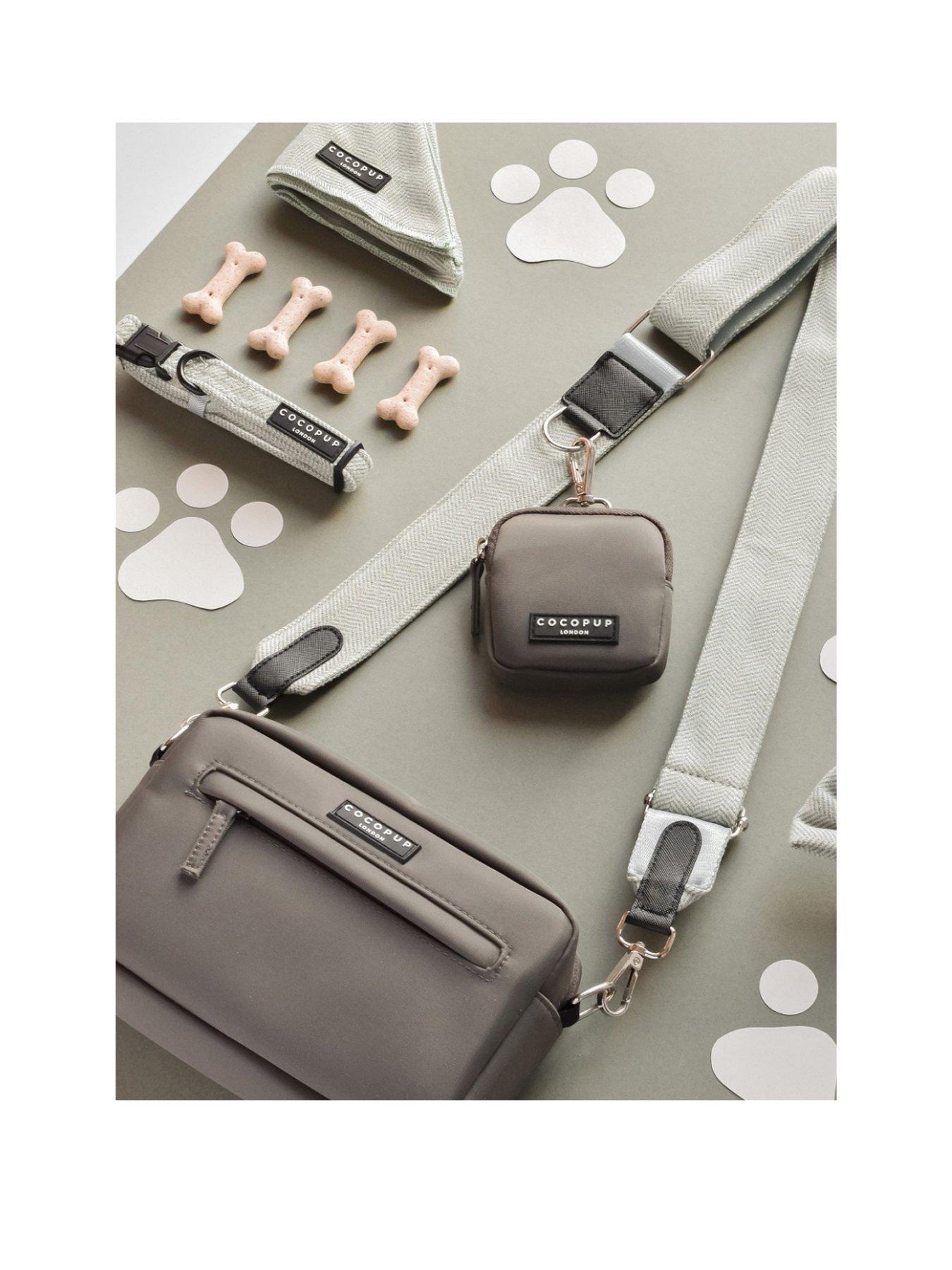 Image 1 of 2 of Cocopup Mocha Bag Bundle - Sage Tweed -Bag, Treat Pouch and Strap