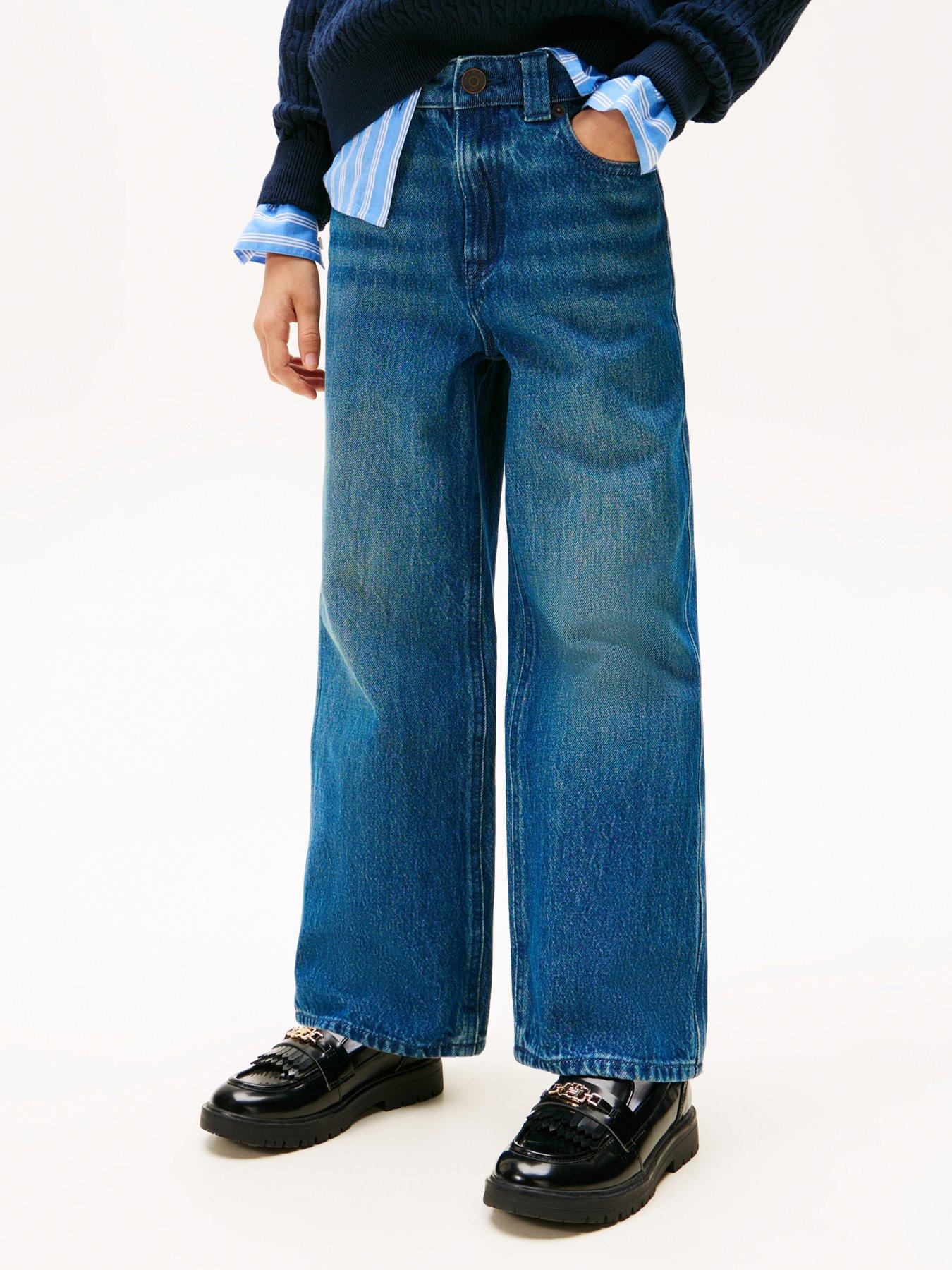 Tommy Hilfiger Girls Mabel Dark Vintage Crest Jeans - Denim Vintage