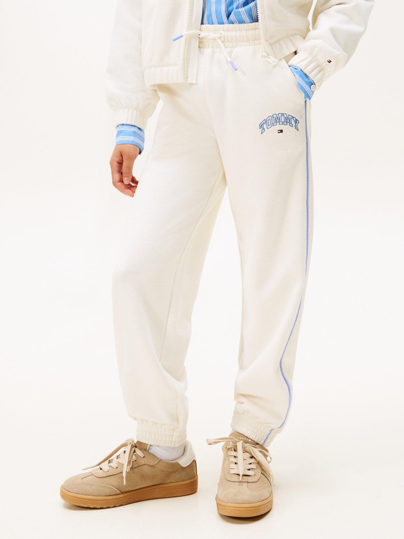 Tommy Hilfiger Girls Varsity Sweatpants - Ivory Silk