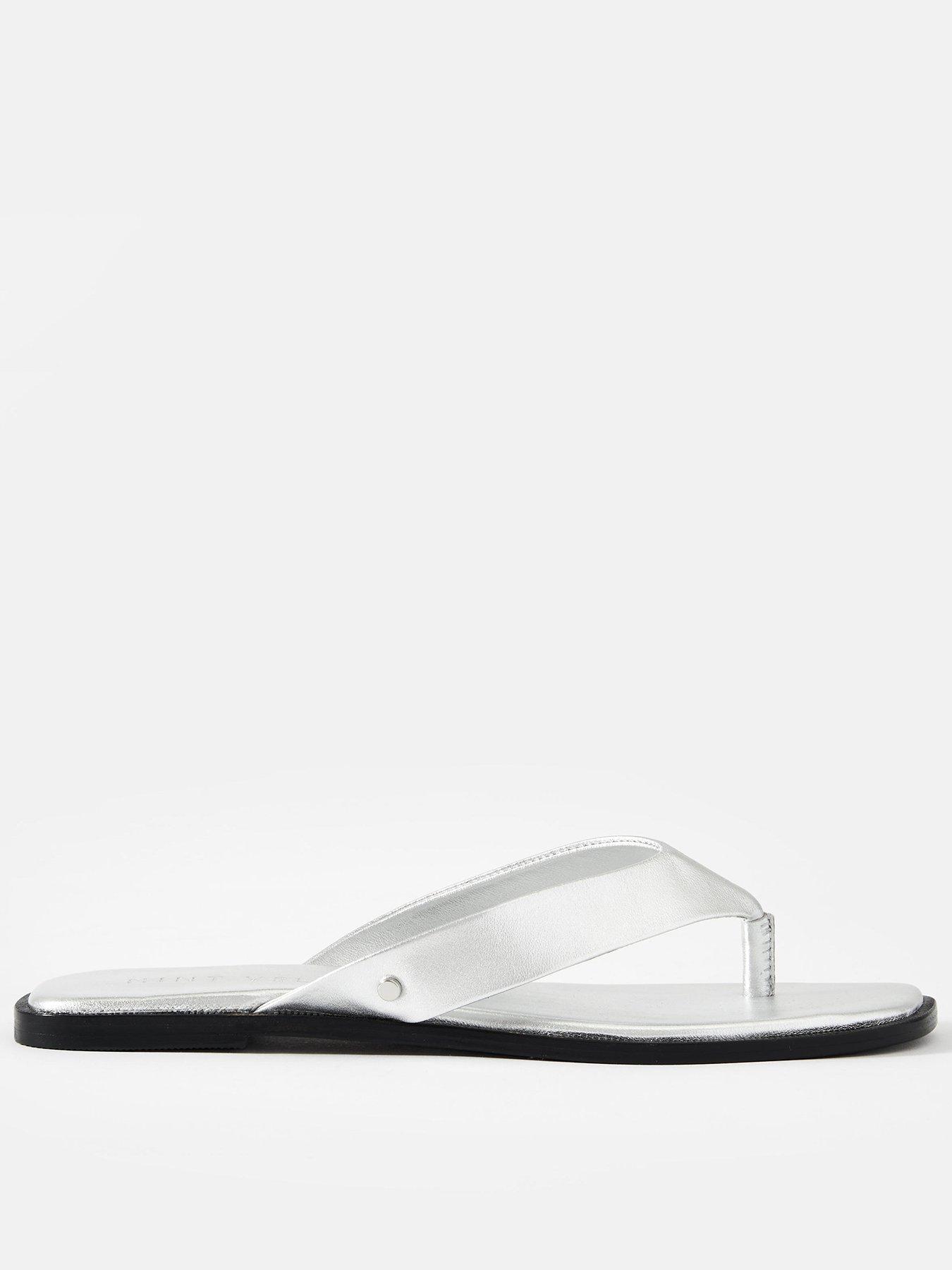 Mint Velvet Lula Flip Flop - Silver
