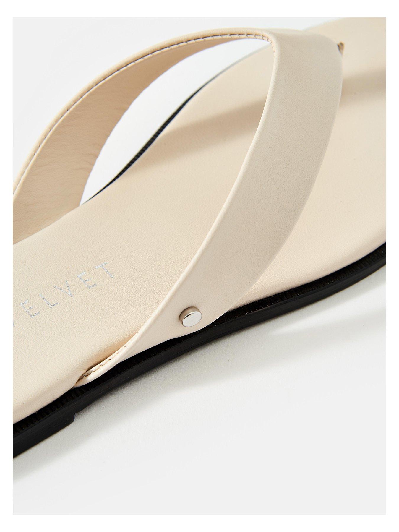 Image 5 of 6 of Mint Velvet Lula Flip Flop - Cream
