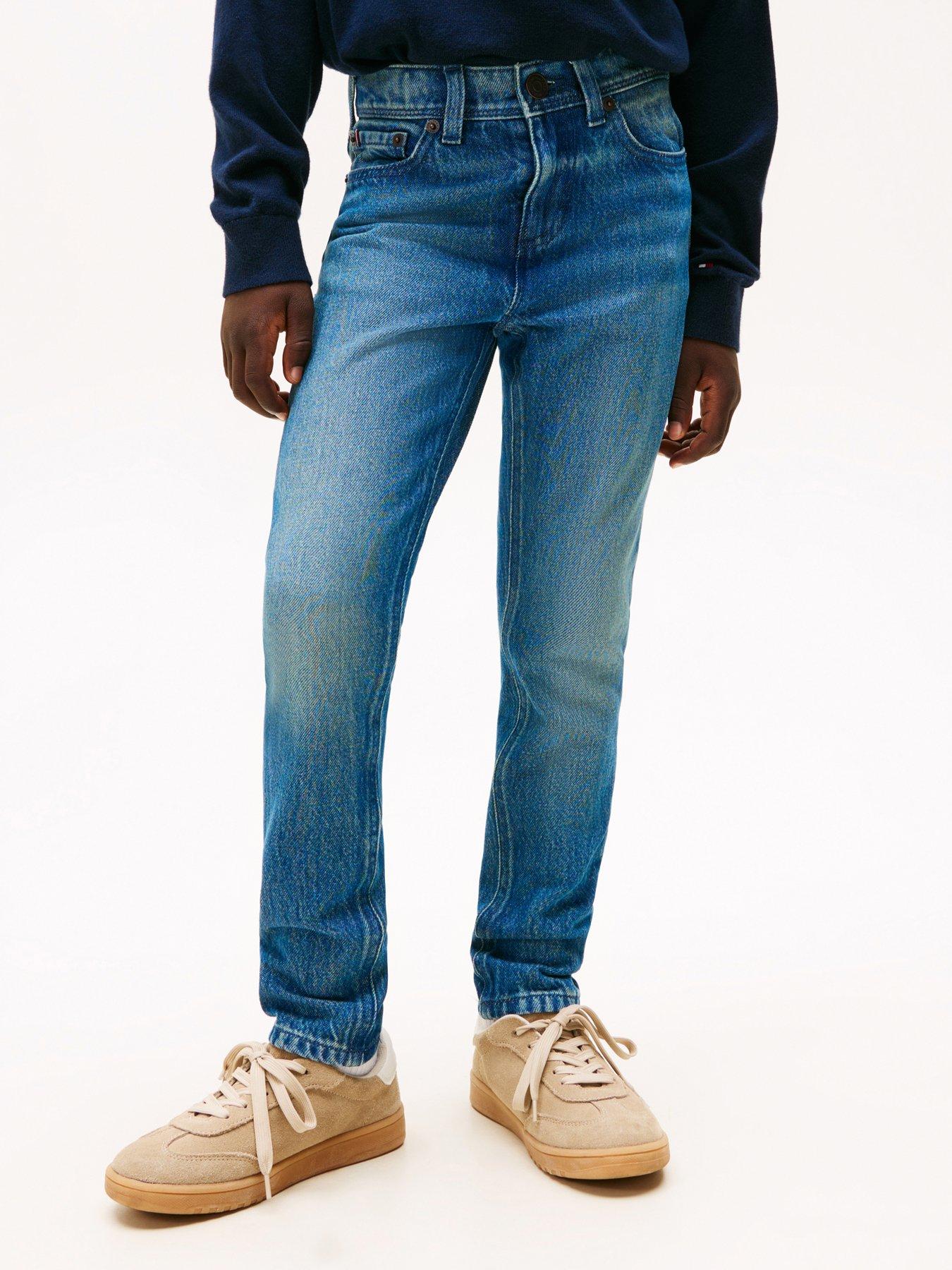 Tommy Hilfiger Boys Scanton Y Vintage Dark Jeans - Denim Mid