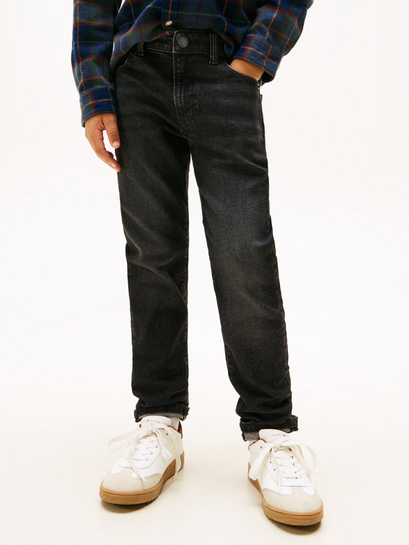 Tommy Hilfiger Boys Modern Straight Denim Jeans - Denim Washed