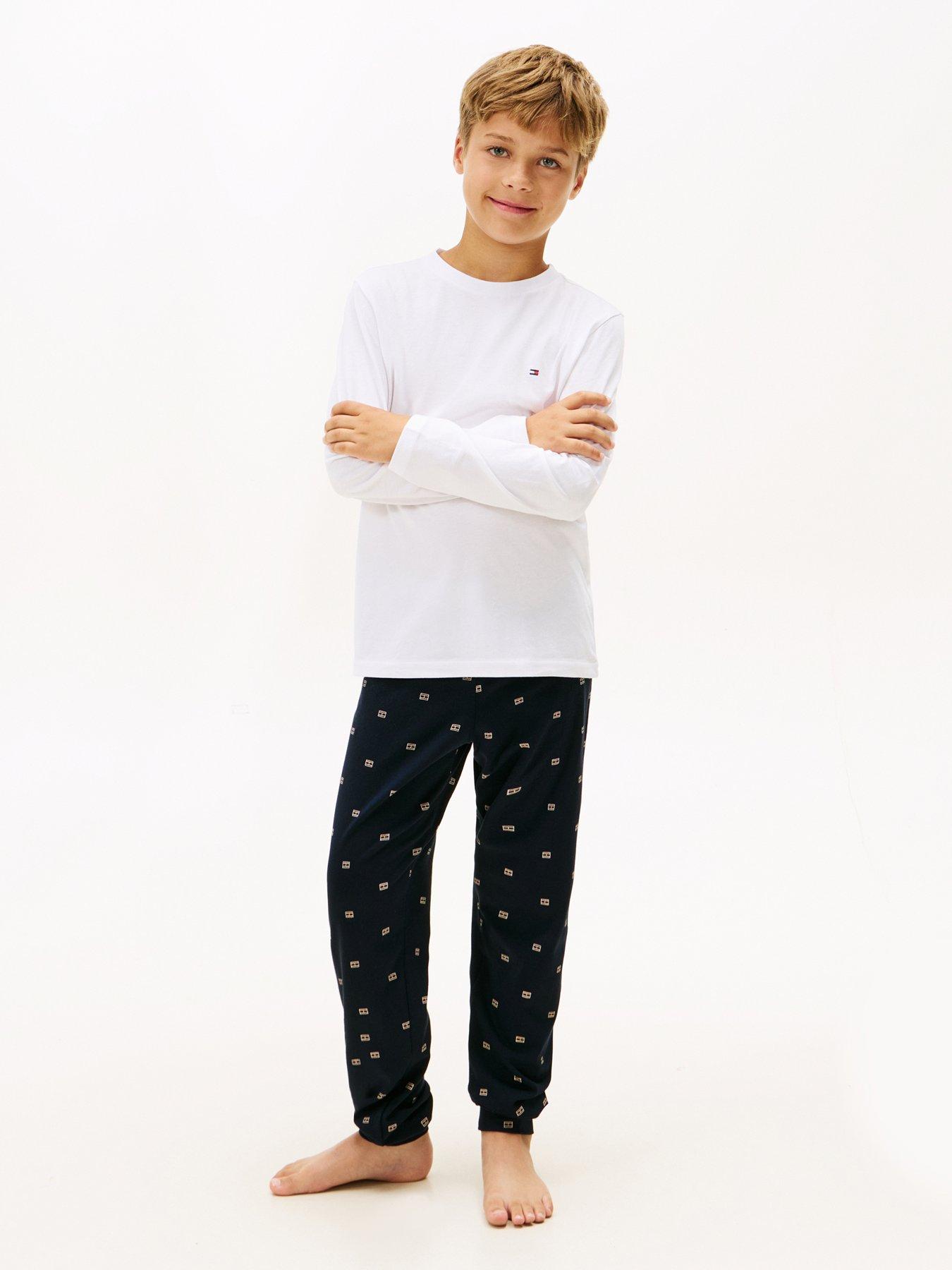 tommy-hilfiger-boys-long-sleeve-cuffed-pyjama-set-multi