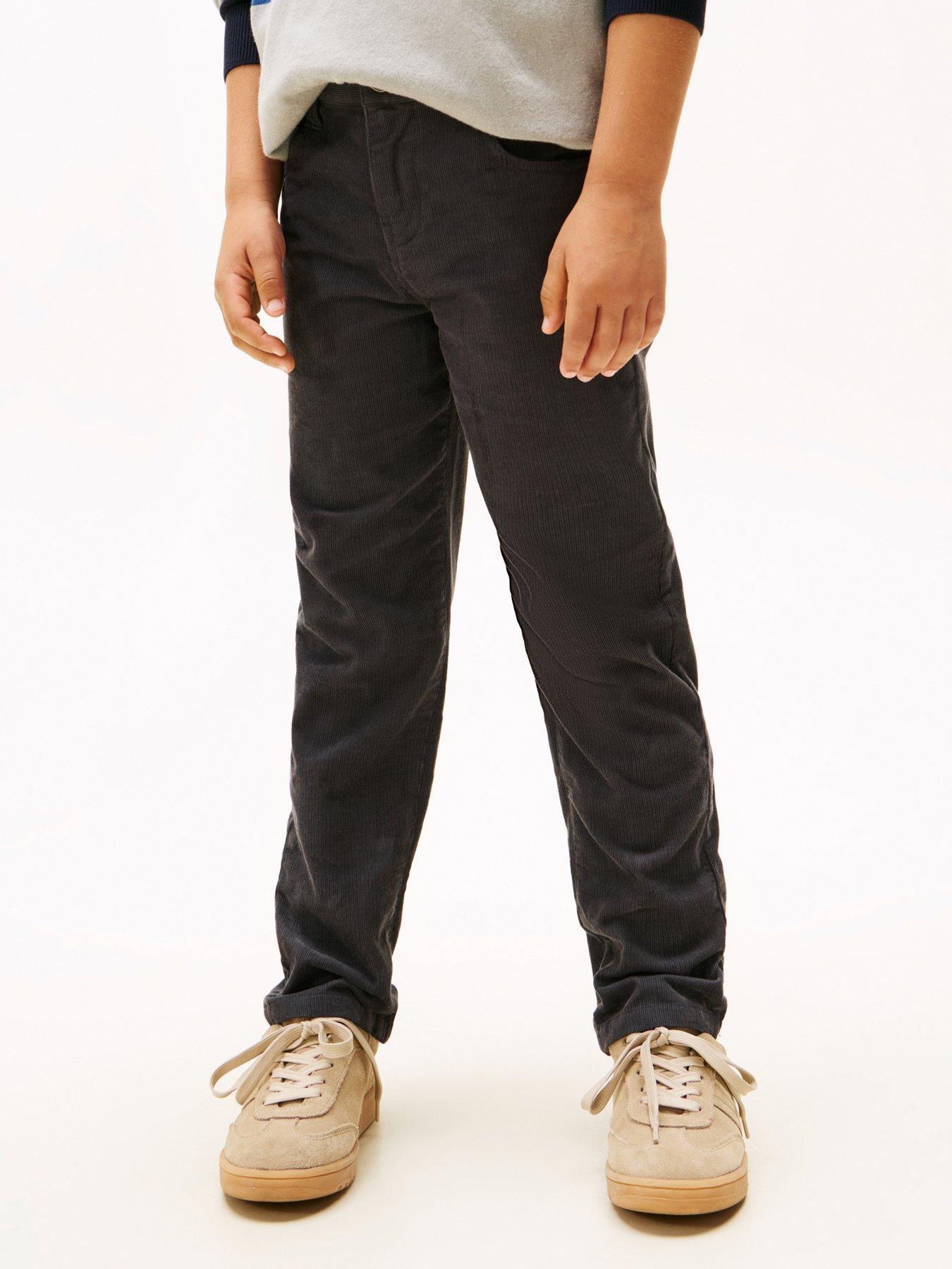 Tommy Hilfiger Boys Corduroy Skater Pants - Washed Black