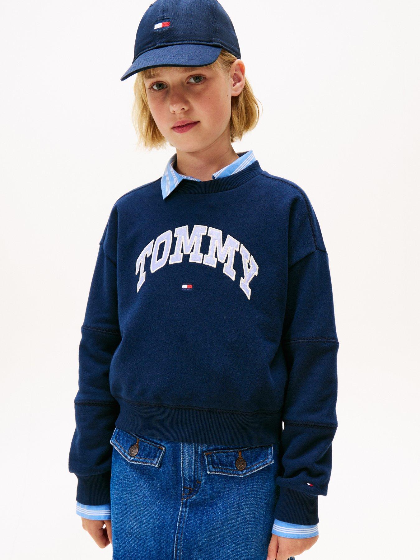 Tommy Hilfiger Girls Varsity Sweatshirt - Night Navy