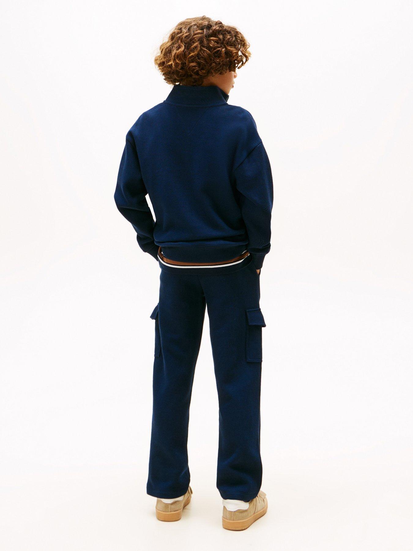 tommy-hilfiger-boys-texture-half-zip-sweatshirt-dark-navystillFront