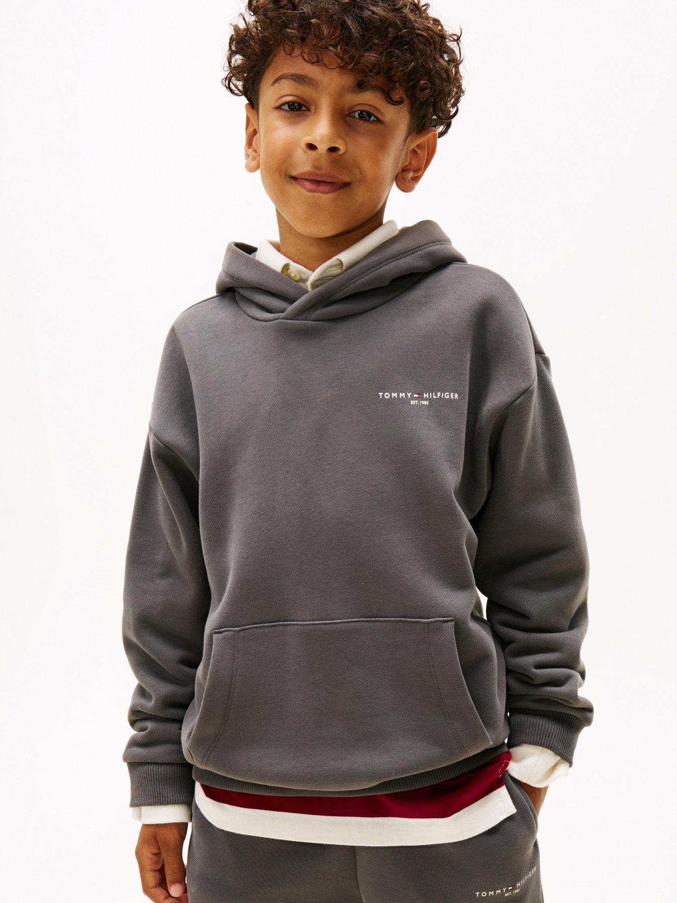 Tommy Hilfiger Boys Mini Corp Hoodie - Washed Black