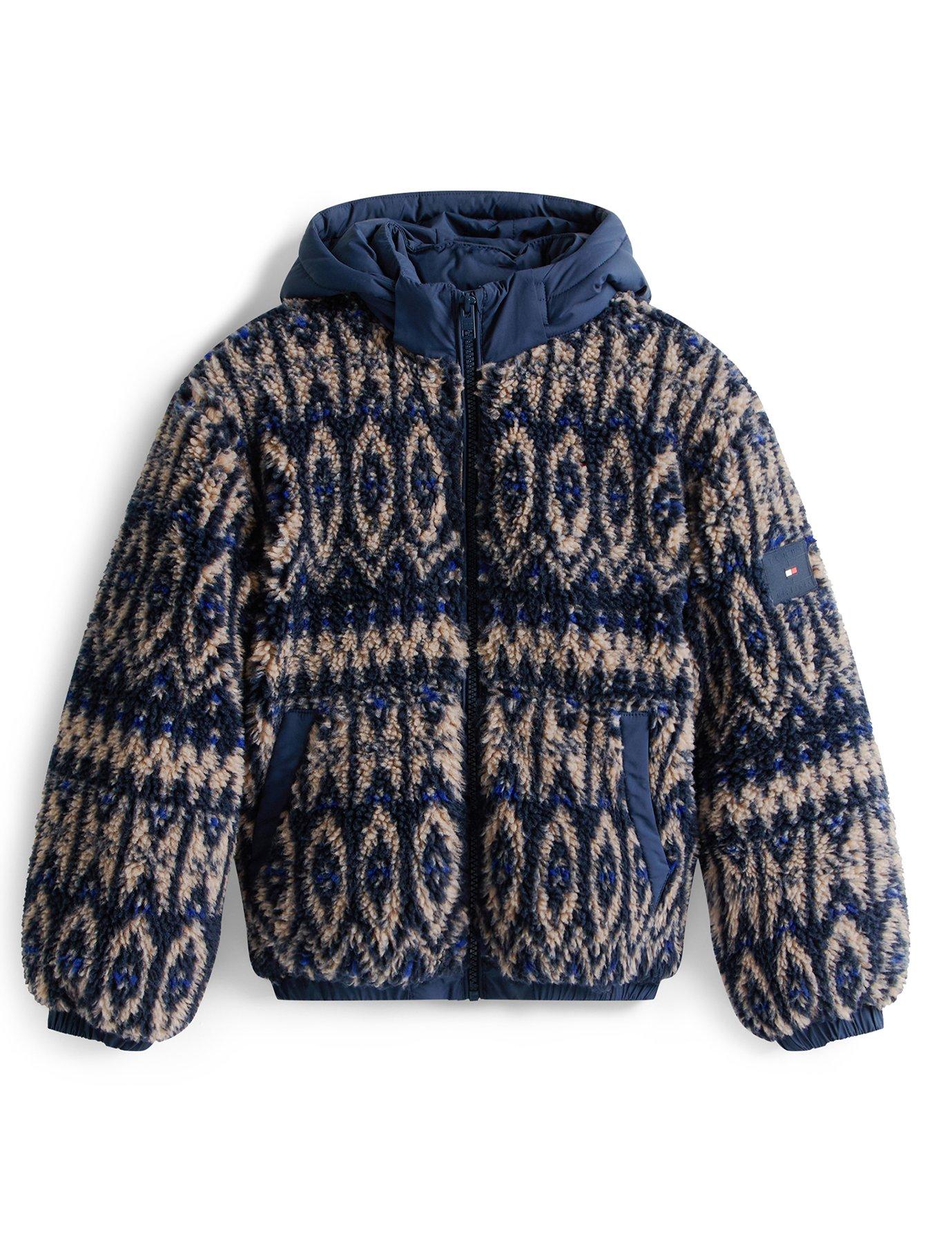 Image 2 of 5 of Tommy Hilfiger Boys Fairisle Teddy Jacket - Fairisle All Over Print i