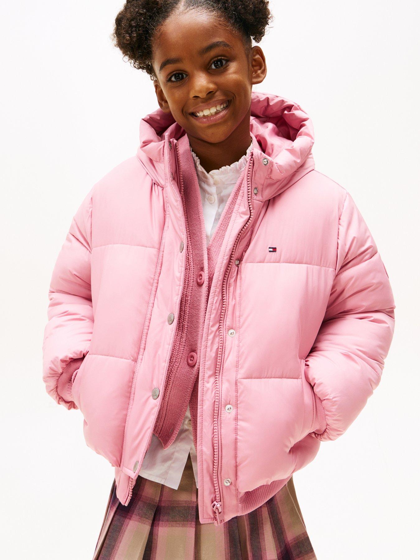 Tommy Hilfiger Girls Branded Padded Jacket - Mystic Pink