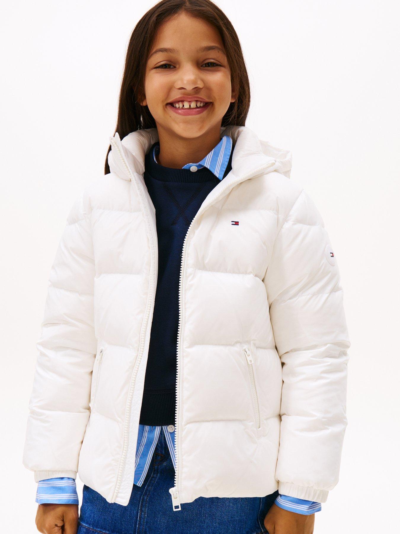 Image 1 of 5 of Tommy Hilfiger Girls Essential Down Jacket - Off White