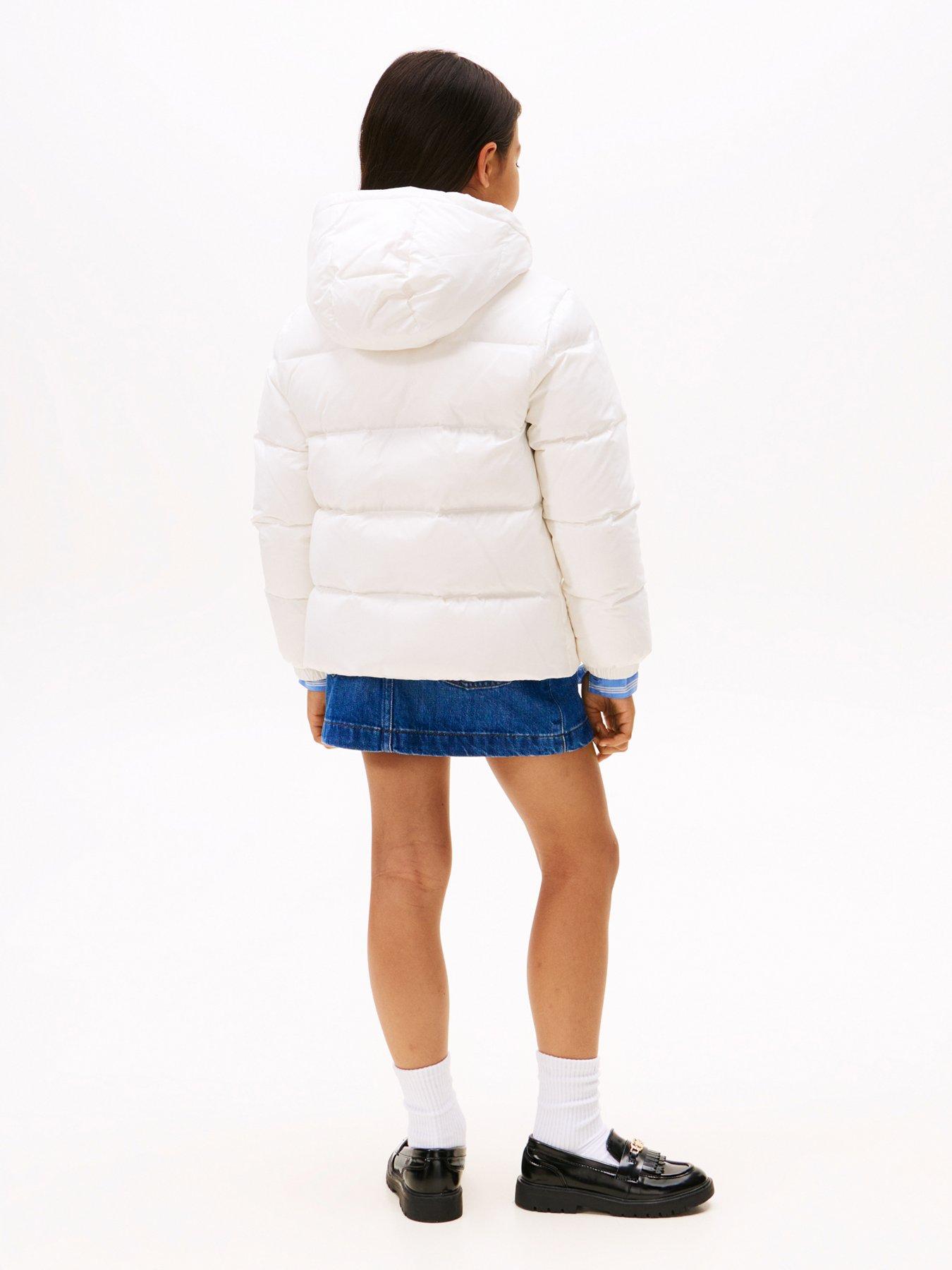 Image 2 of 5 of Tommy Hilfiger Girls Essential Down Jacket - Off White