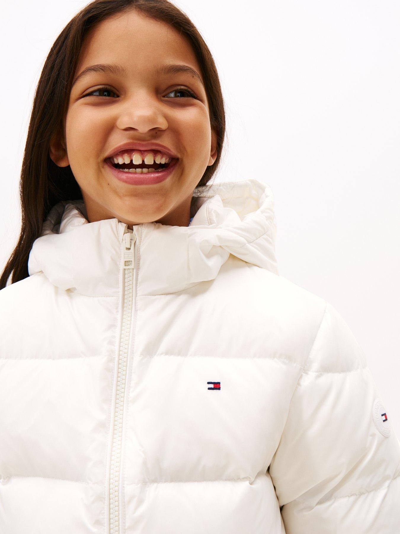 Image 4 of 5 of Tommy Hilfiger Girls Essential Down Jacket - Off White