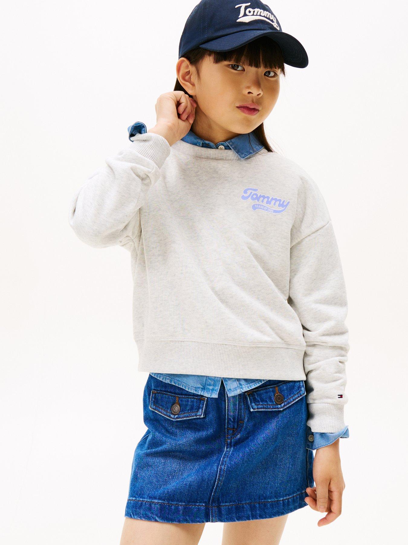 Tommy Hilfiger Girls Flock Sweatshirt - Heather