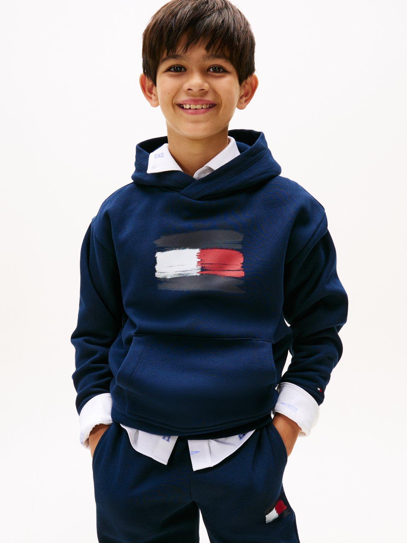 Tommy Hilfiger Boys Flag Hoodie - Night Navy