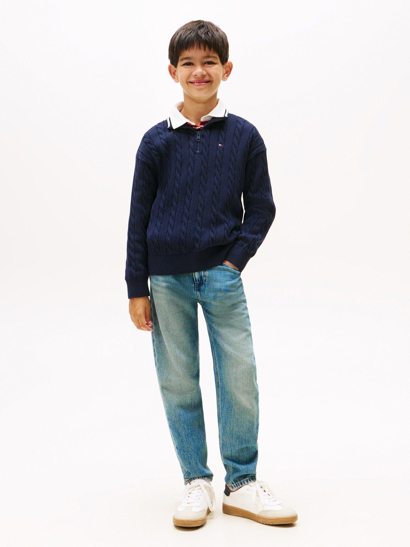 tommy-hilfiger-boys-cotton-cable-half-zip-sweater-night-navystillFront
