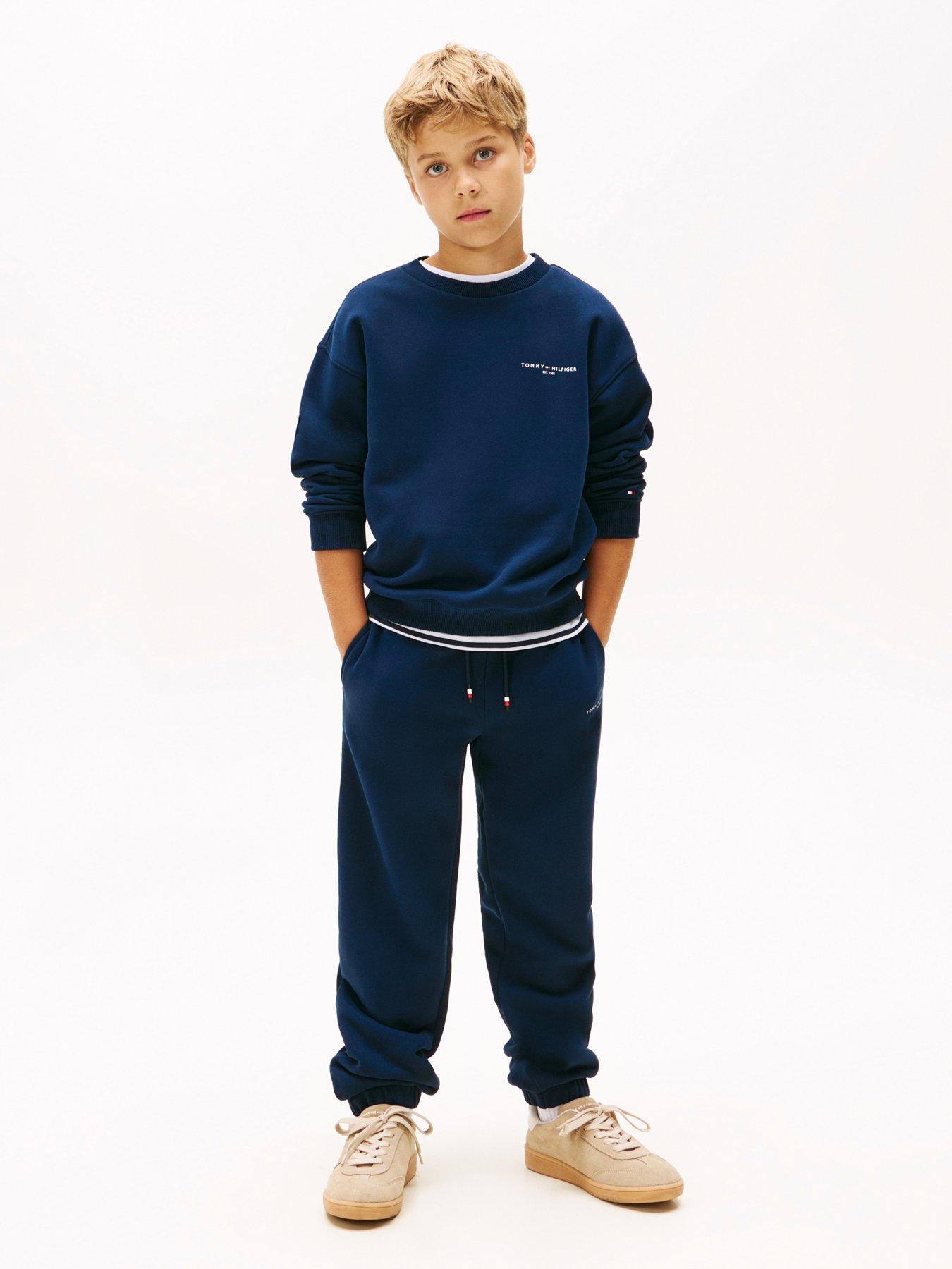 Tommy Hilfiger Boys Mini Corp Sweatshirt And Jog Set - Night Navy