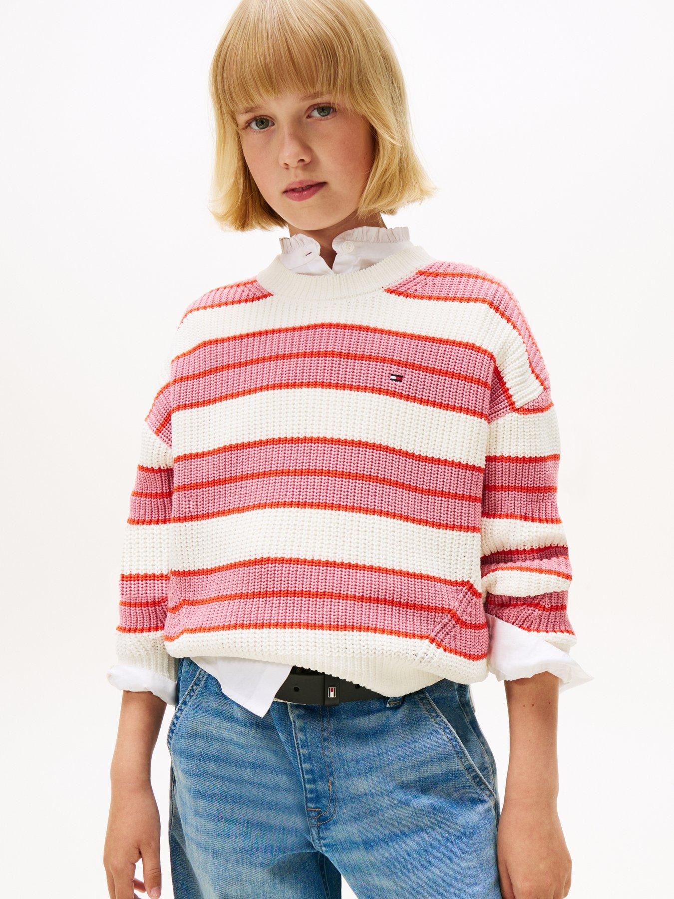 tommy-hilfiger-girls-stripe-chenille-sweater-multi