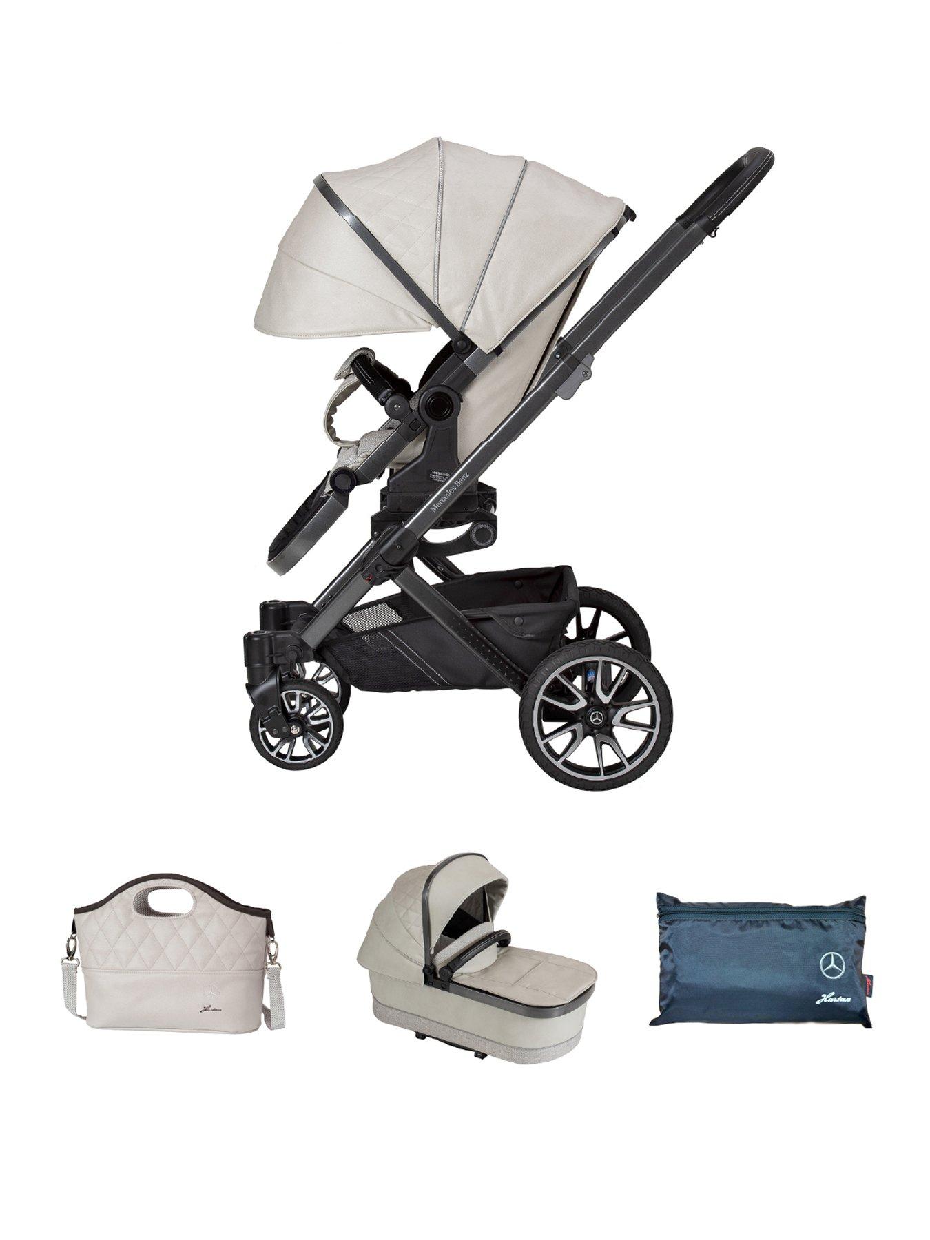 Mercedes Avantgarde GTX Pushchair, Carrycot & Changing Bag Bag - Moonstone