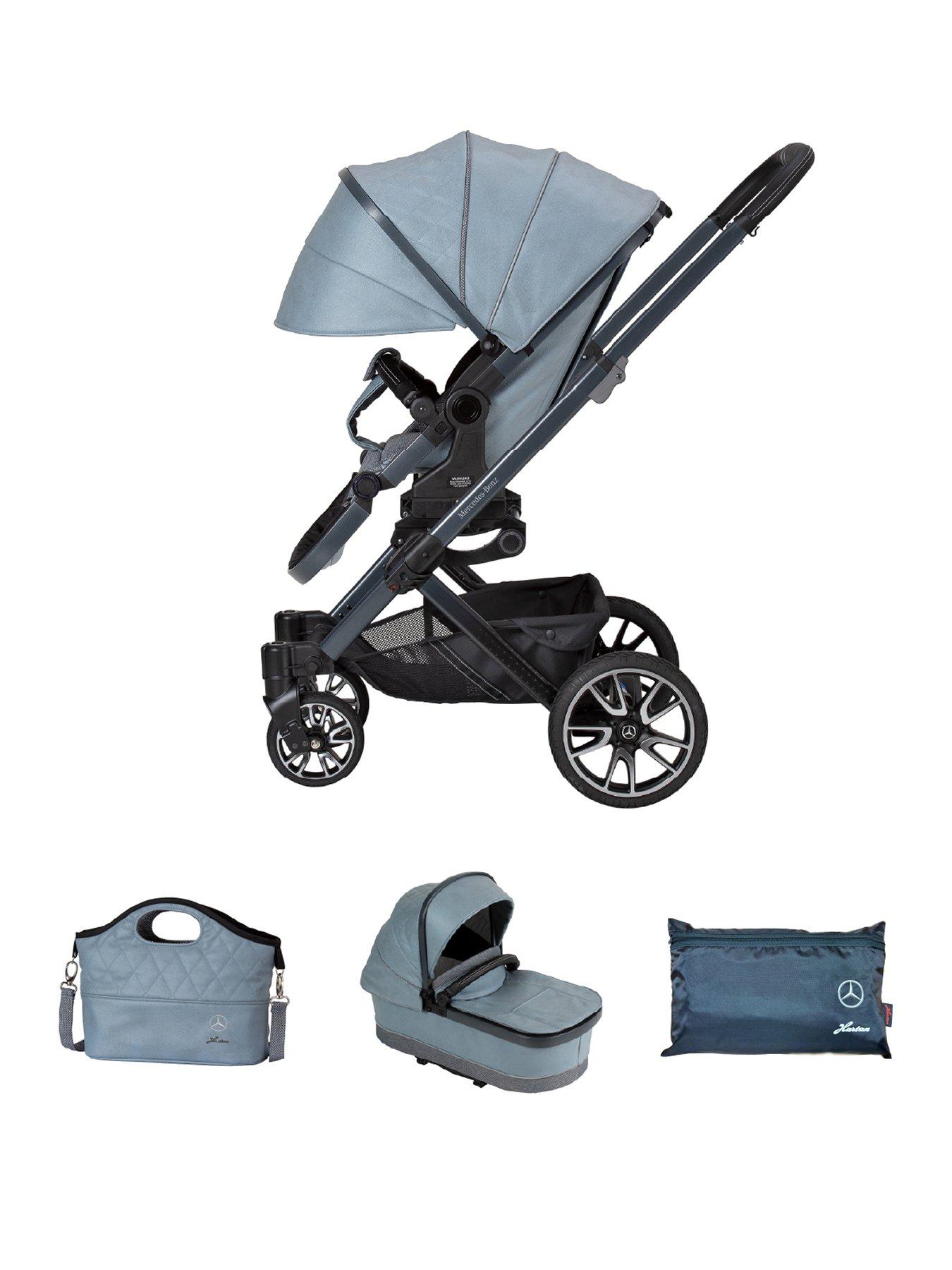mercedes-avantgarde-gtx-pushchair-carrycot-changing-bag-bag-denim-blue