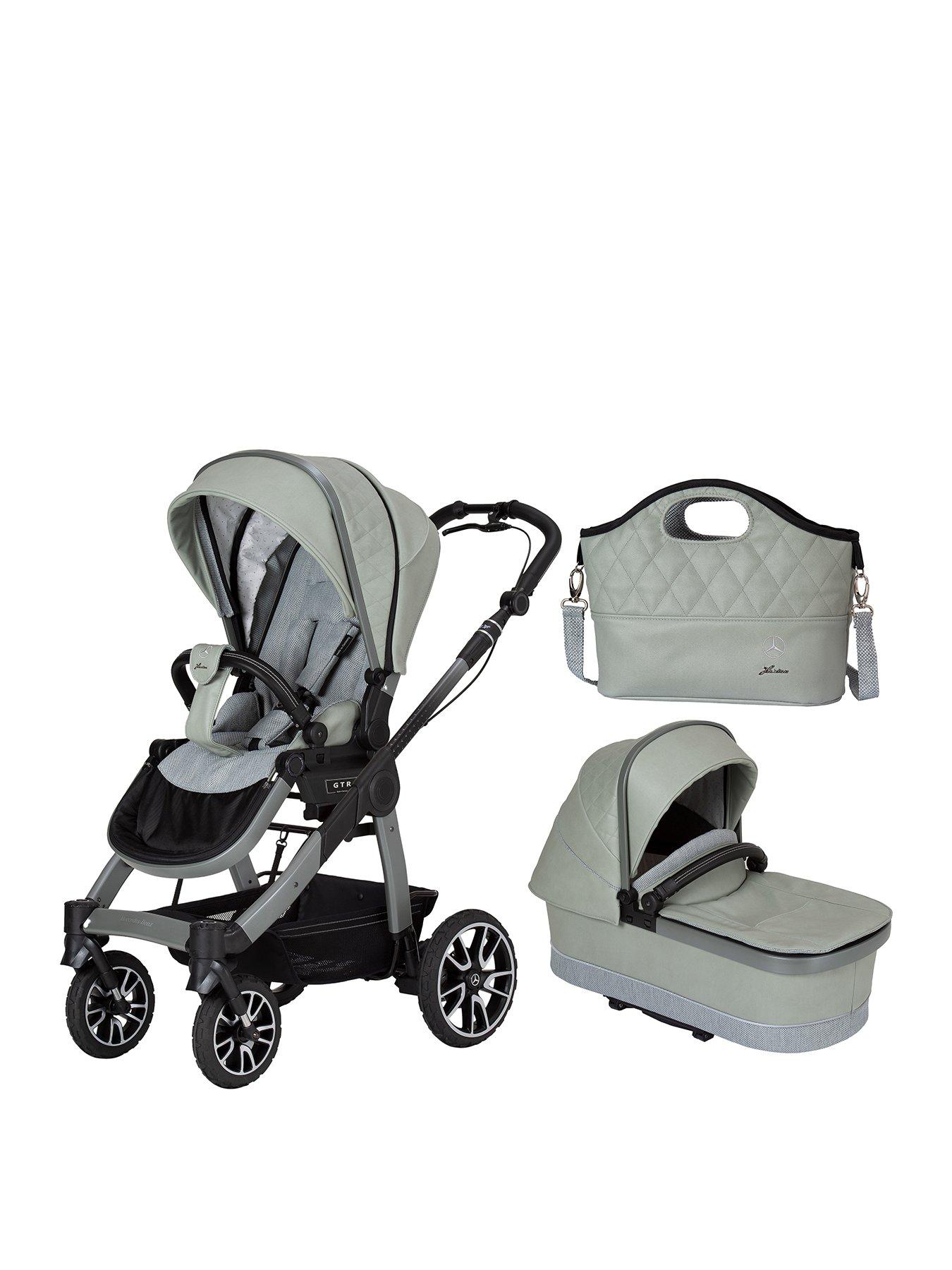 undefined All-Terrain GTR Pushchair, Carrycot & Changing Bag Bag - Sage Grey