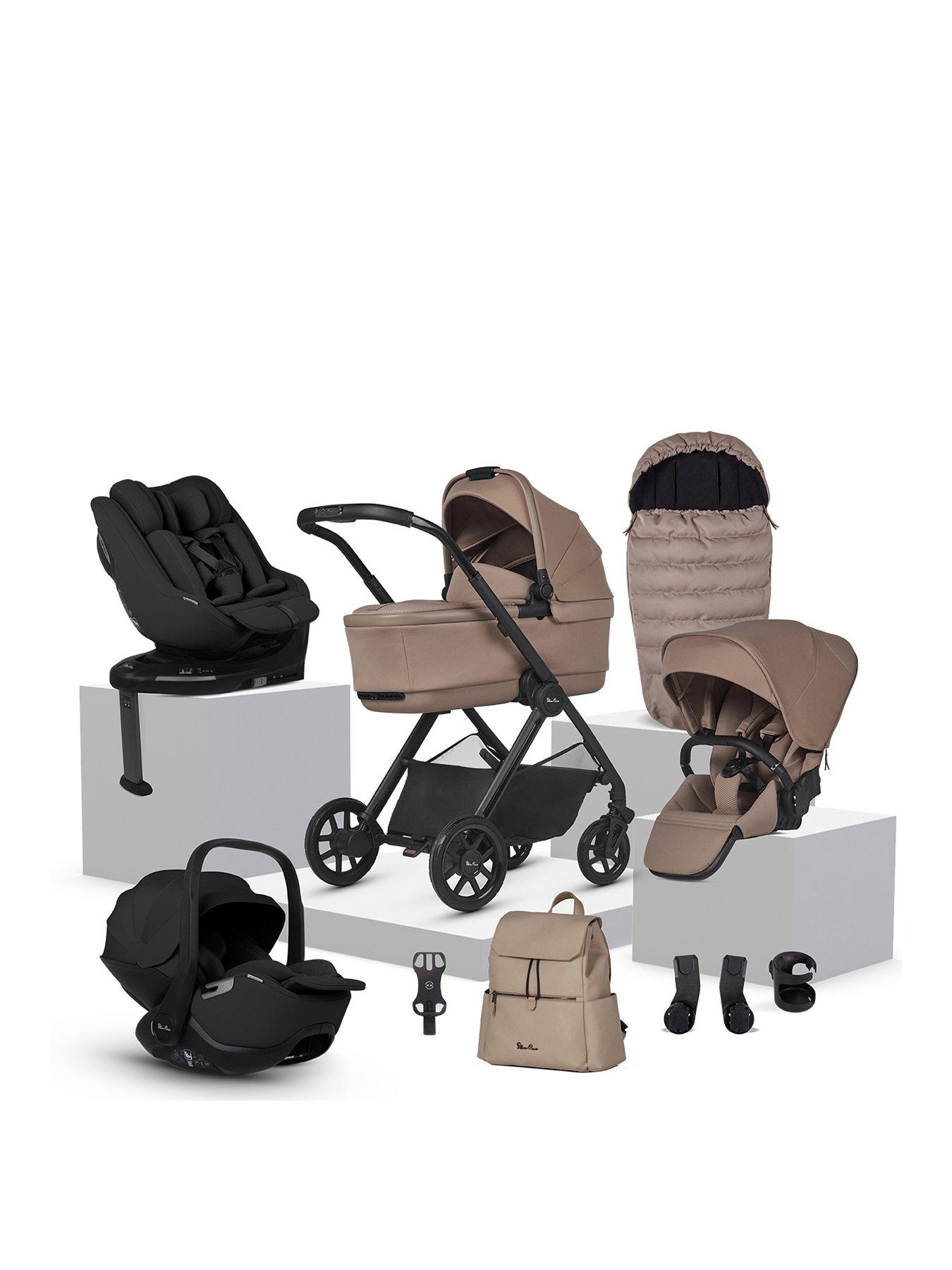 Image of Silver Cross Reef 2 Ultimate 360 Family Car Seat Bundle - Mocha