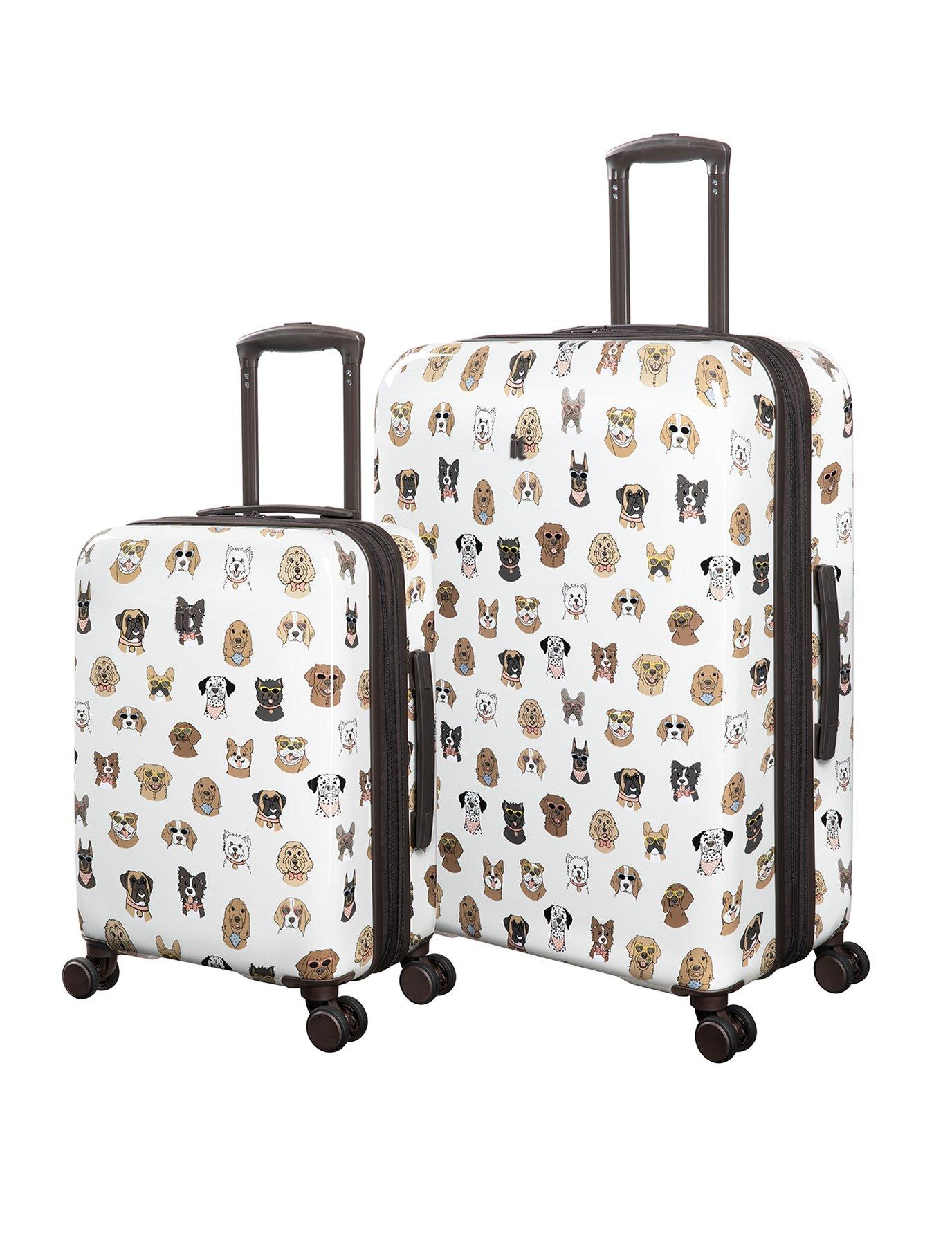 it-luggage-sheen-groovy-dog-print-hardshell-2pc-suitcase-set