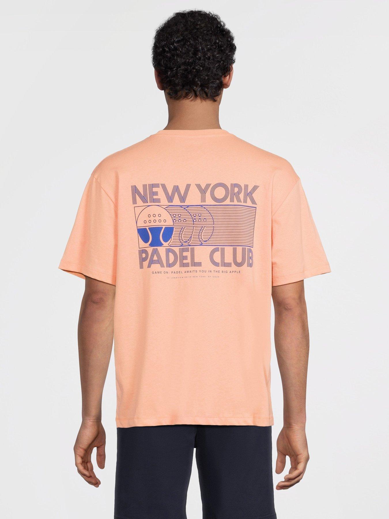Jack & Jones Padel Club Back Graphic T-Shirt - Orange