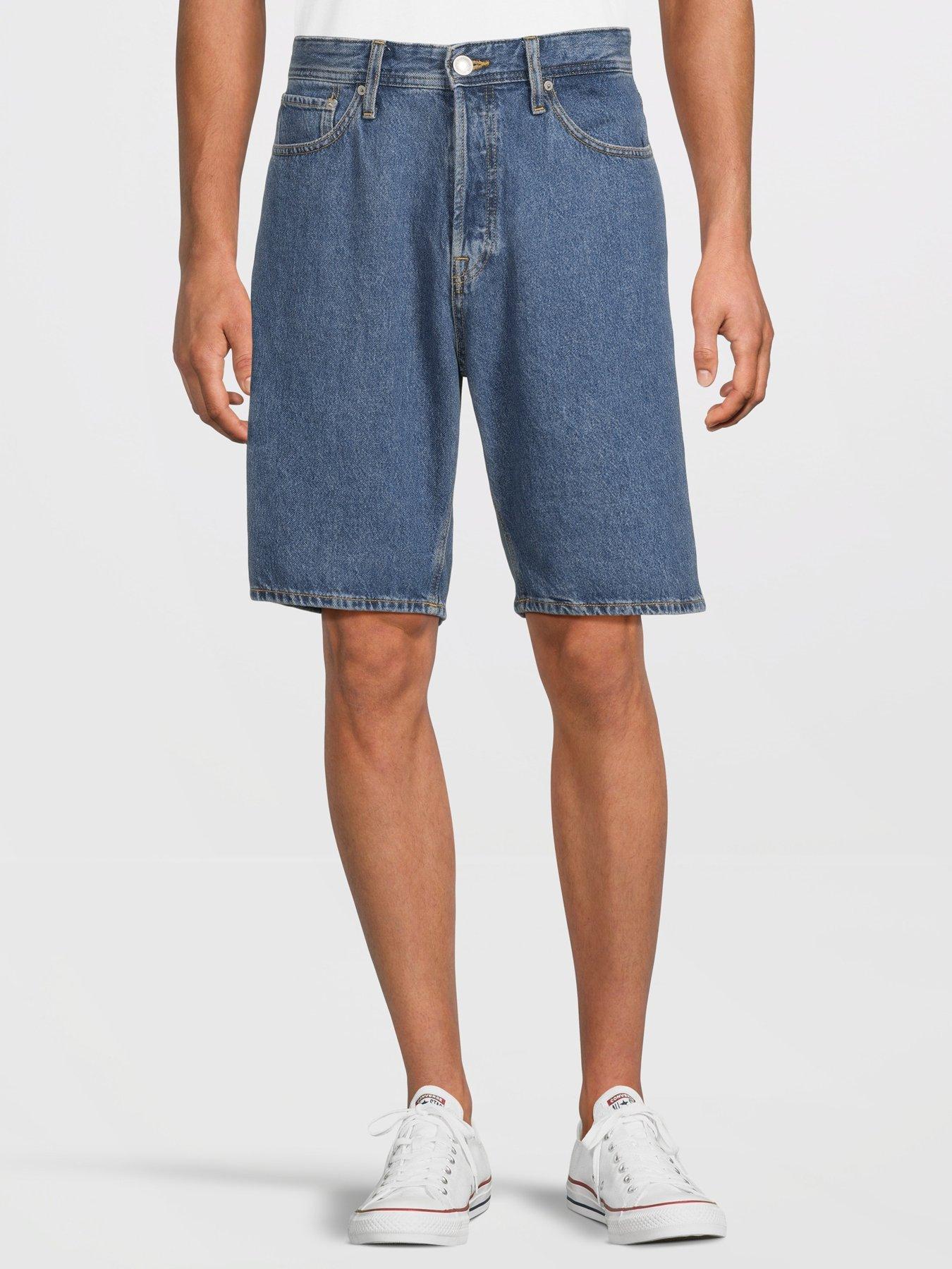 Image 1 of 5 of Jack & Jones Alex Denim Shorts - Blue