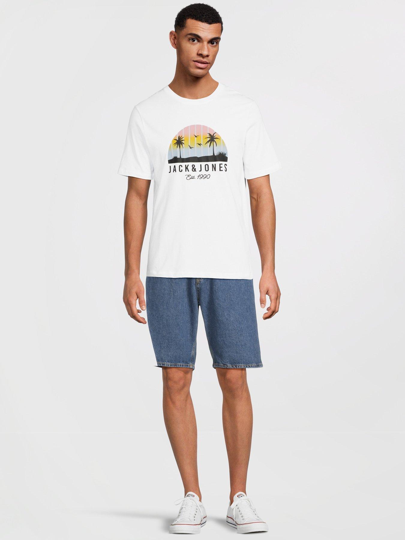 Image 3 of 5 of Jack & Jones Alex Denim Shorts - Blue