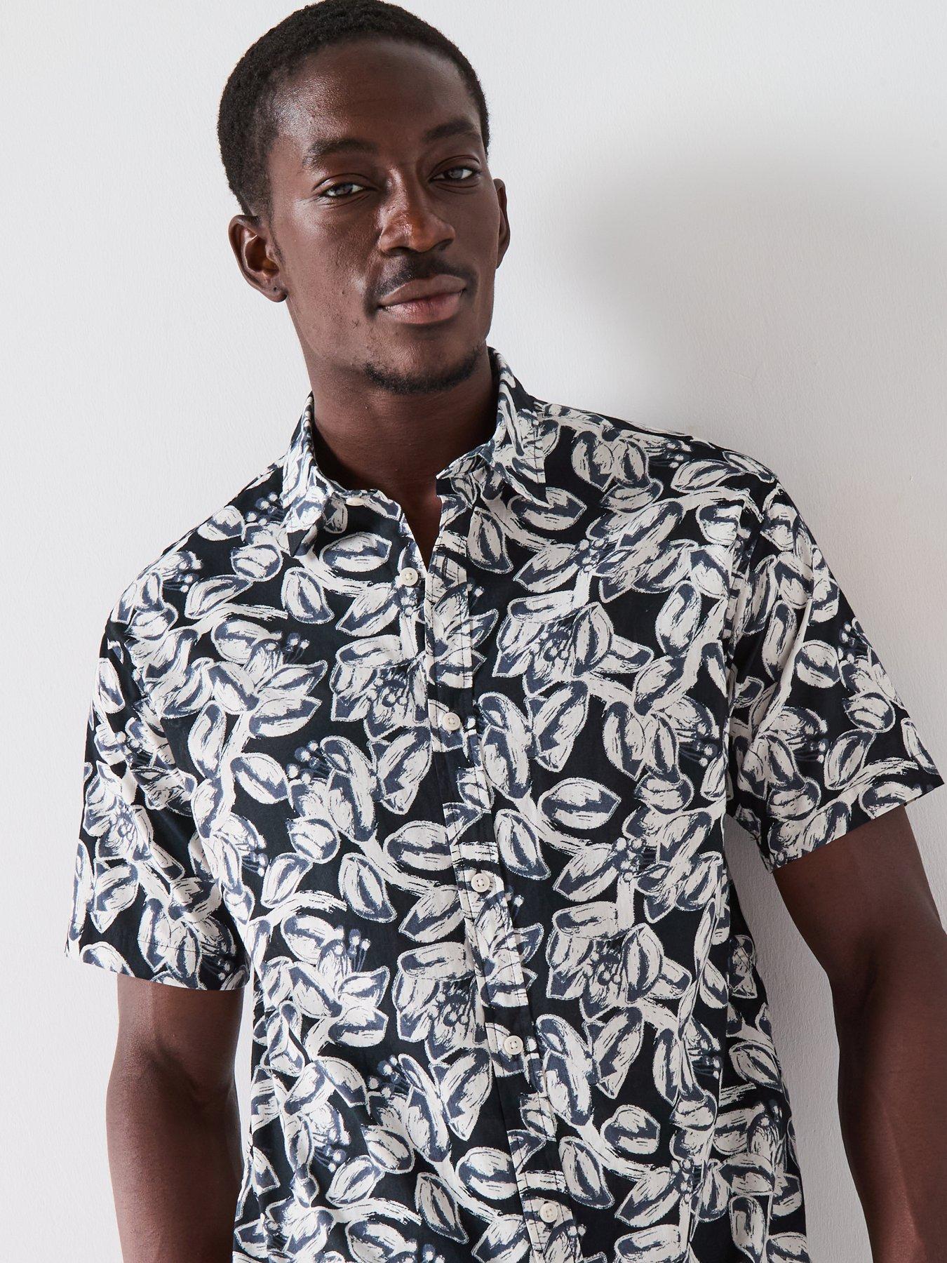 jack-jones-joshua-split-aop-short-sleeve-shirt-blackwhiteoutfit