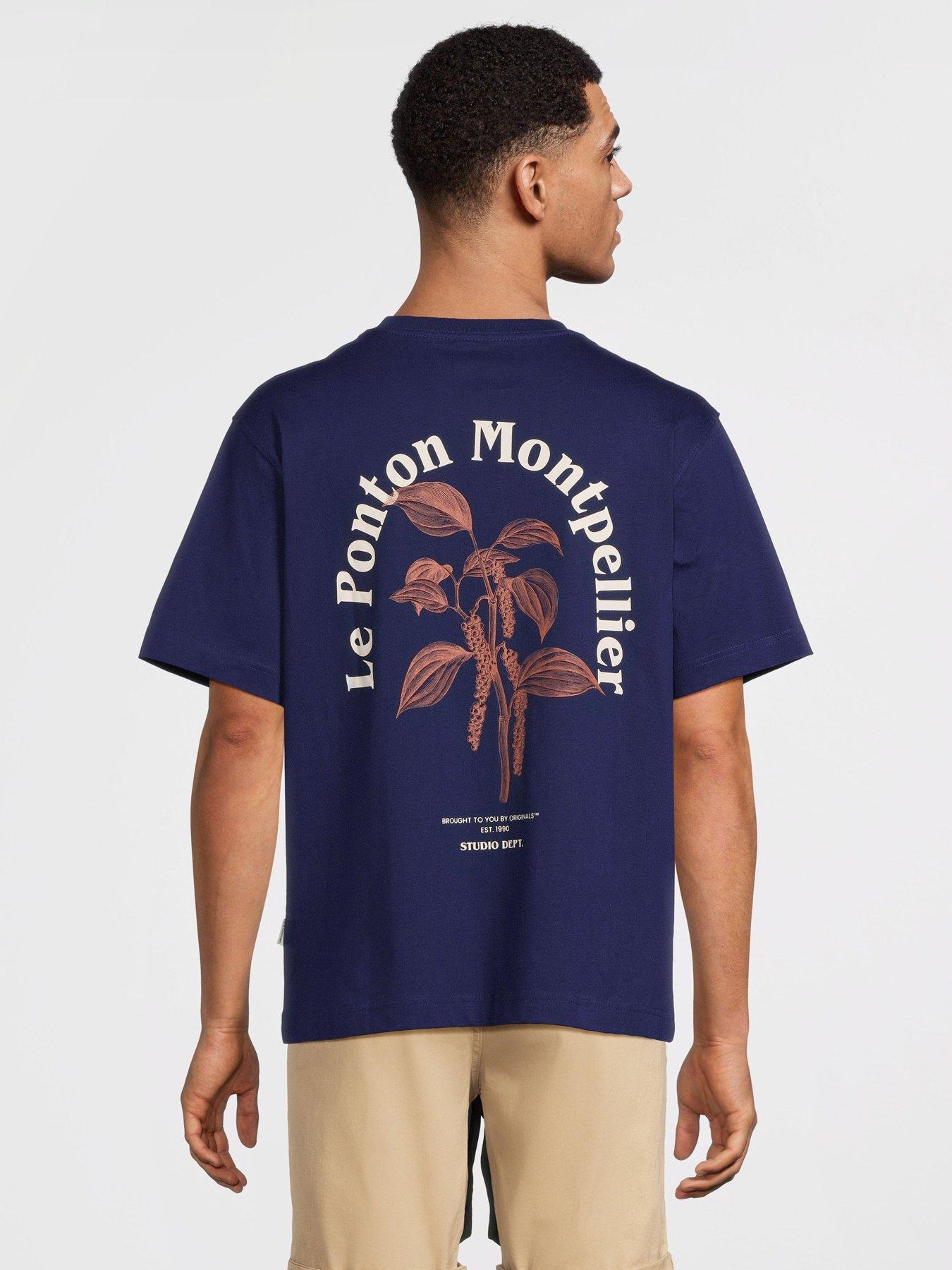 Image 1 of 5 of Jack & Jones Paros Easter Sketch Back Graphic T-Shirt - Navy