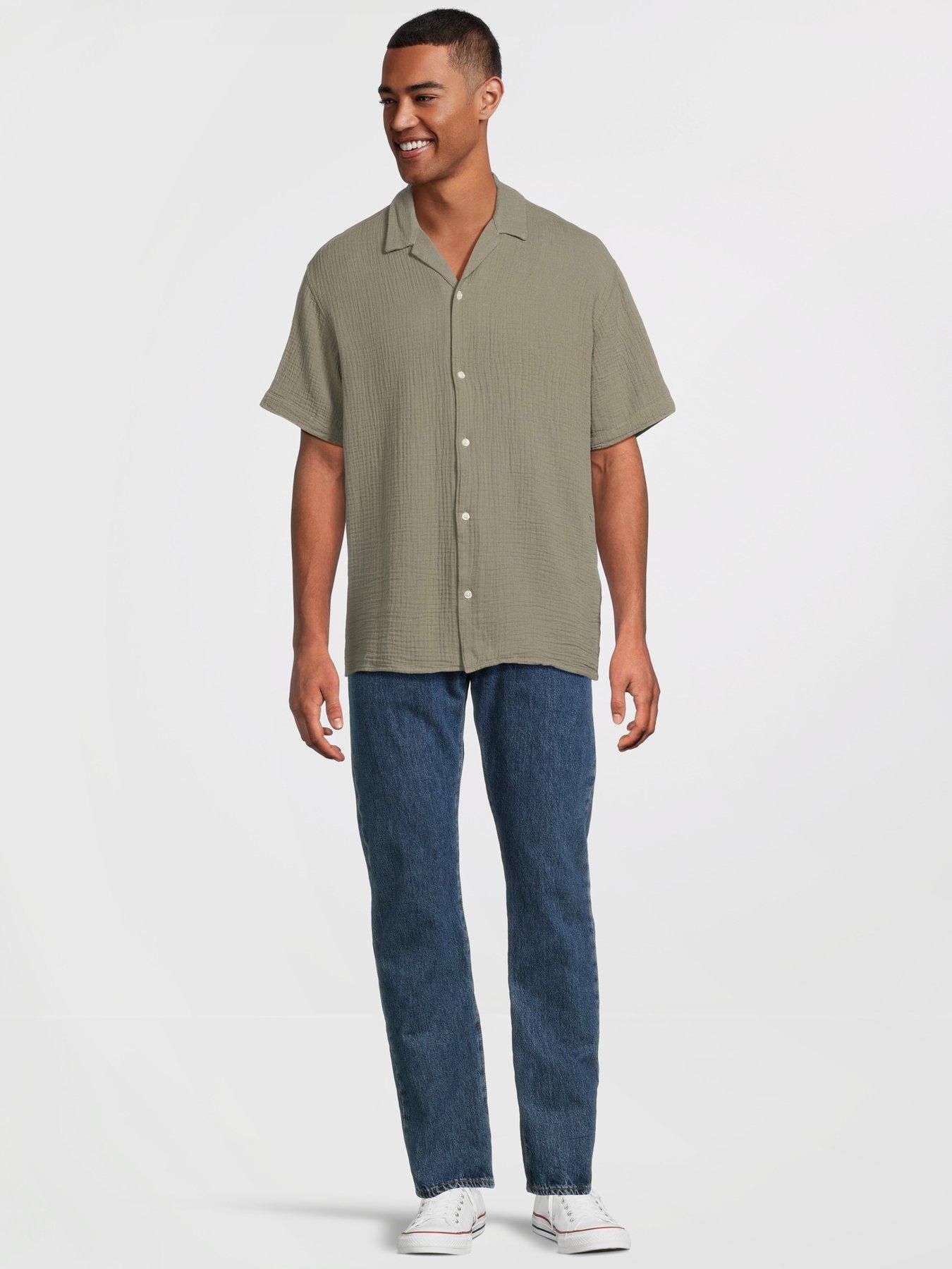 Image 3 of 5 of Jack & Jones Easter Patras Short Sleeve Resort Shirt - Khaki